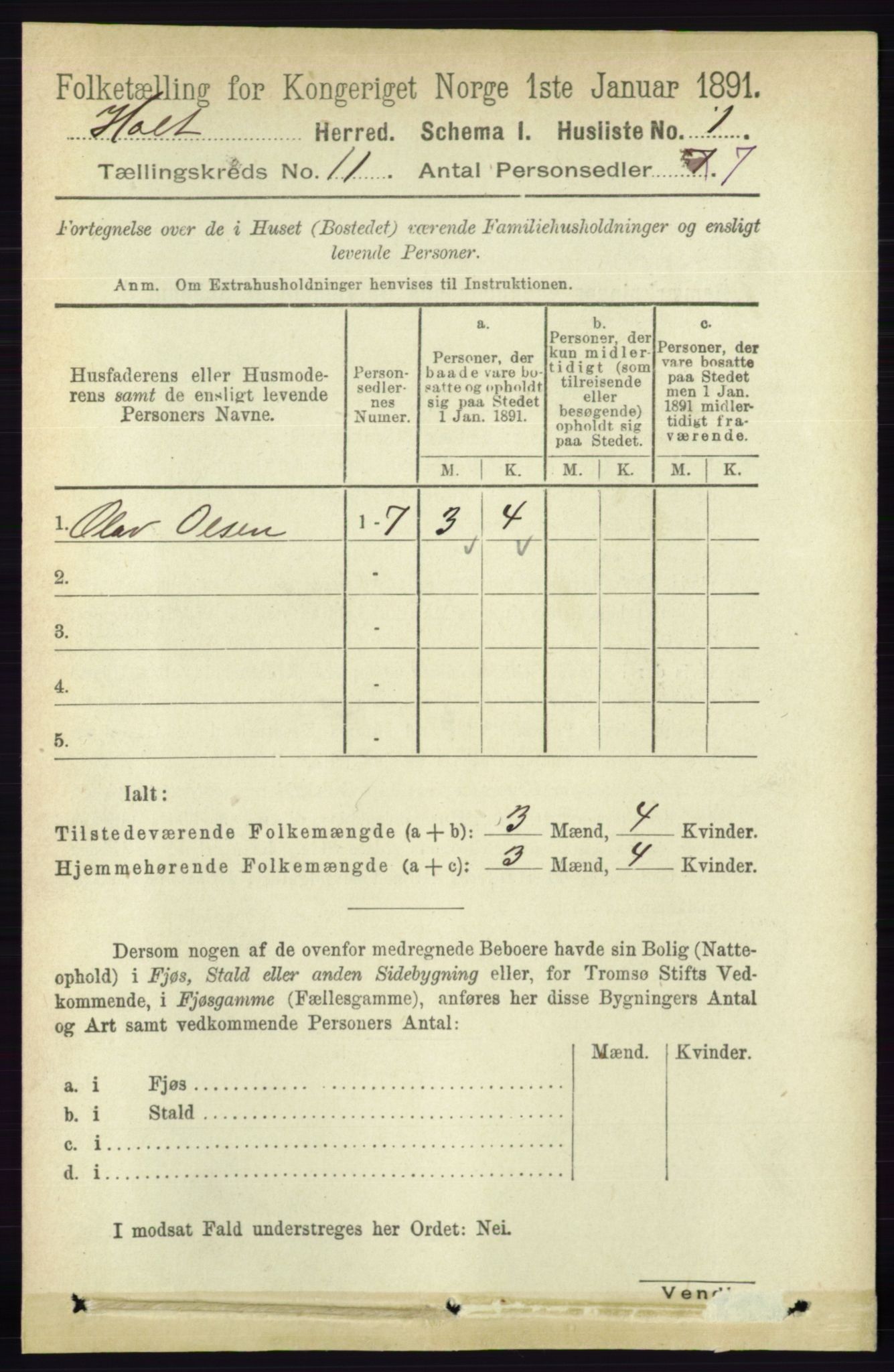 RA, 1891 census for 0914 Holt, 1891, p. 4770