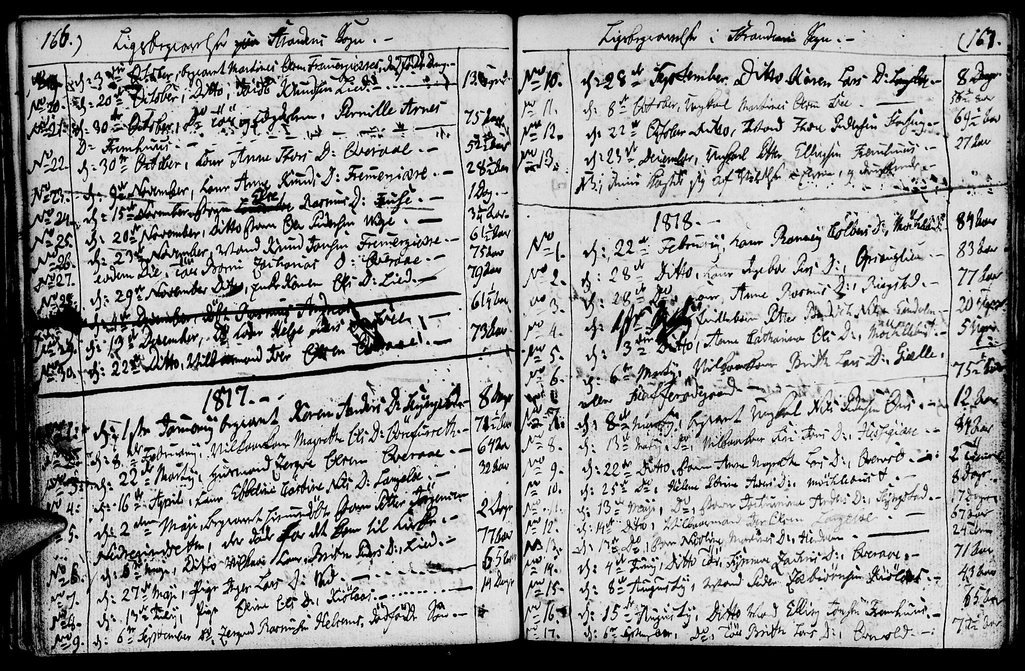 Ministerialprotokoller, klokkerbøker og fødselsregistre - Møre og Romsdal, SAT/A-1454/520/L0272: Parish register (official) no. 520A02, 1802-1827, p. 166-167