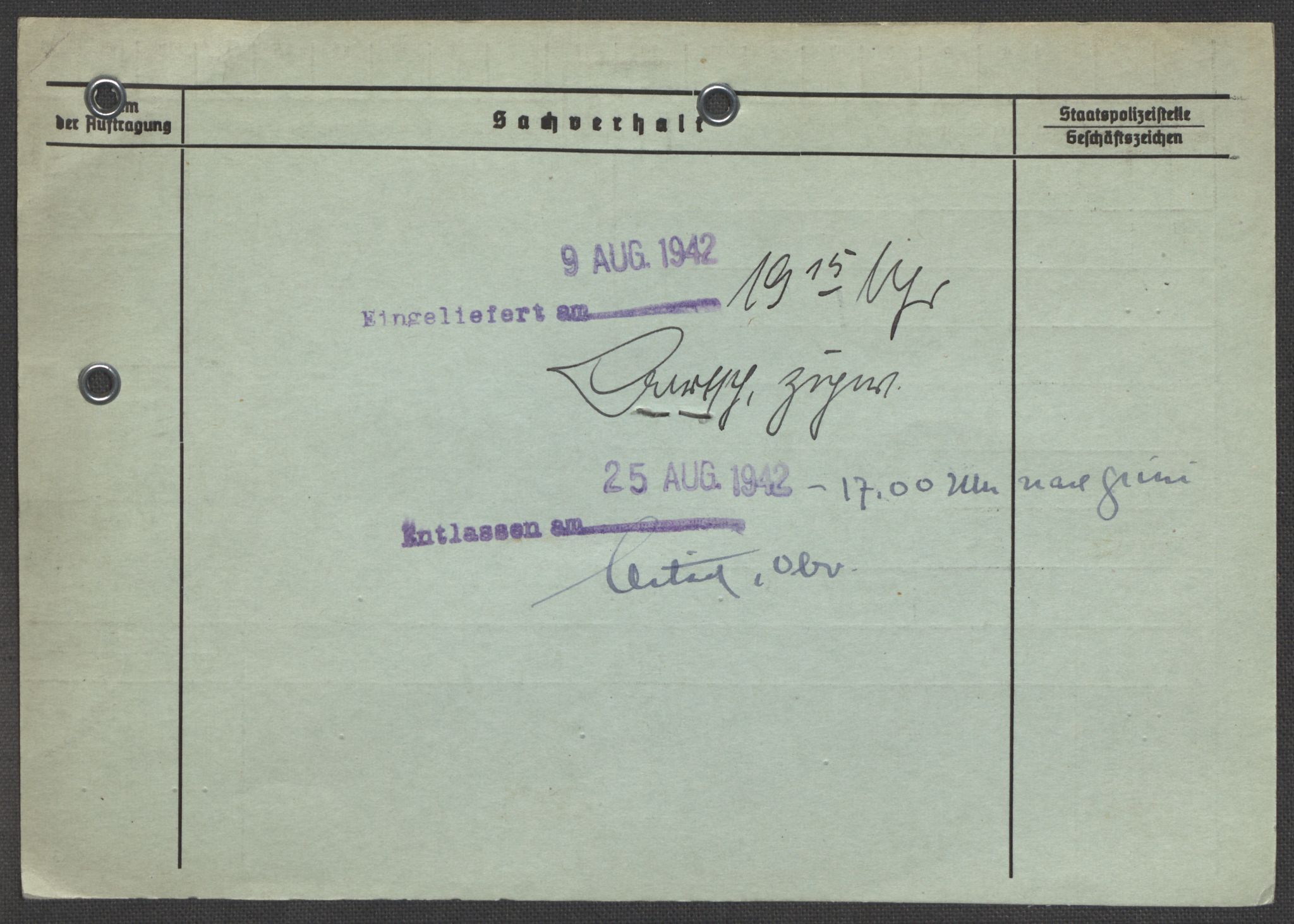 Befehlshaber der Sicherheitspolizei und des SD, AV/RA-RAFA-5969/E/Ea/Eaa/L0002: Register over norske fanger i Møllergata 19: Bj-Eng, 1940-1945, p. 1142