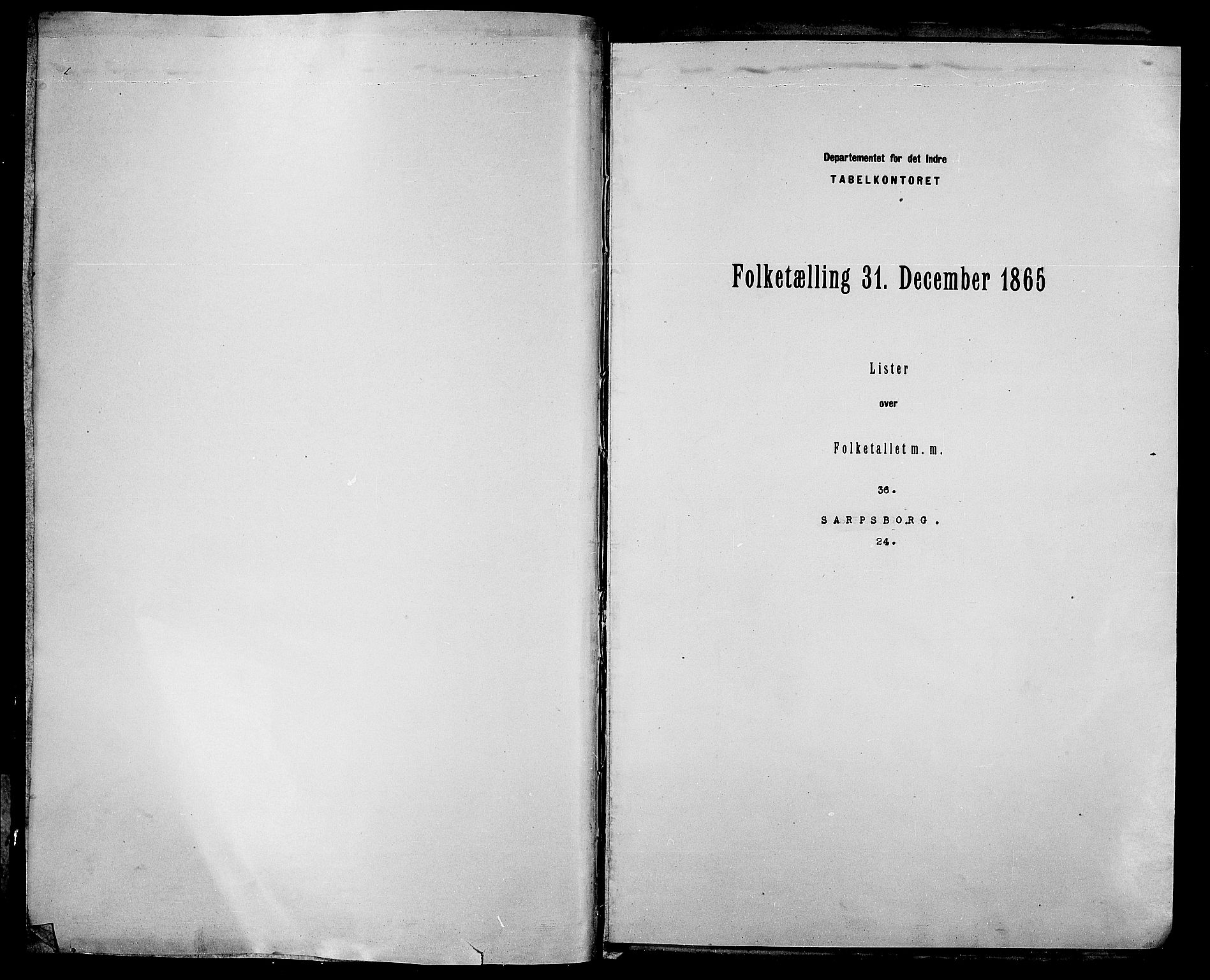 RA, 1865 census for Sarpsborg, 1865, p. 3
