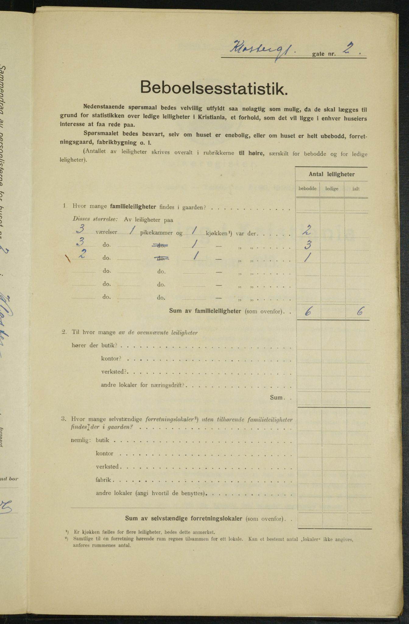 OBA, Municipal Census 1915 for Kristiania, 1915, p. 51601