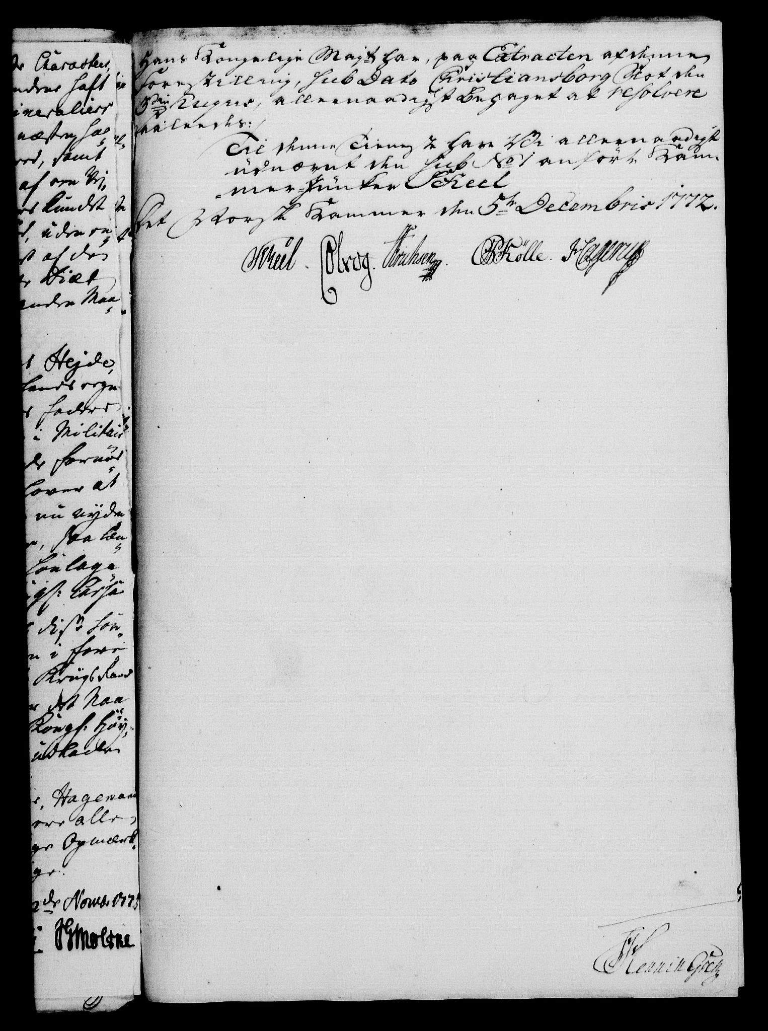 Rentekammeret, Kammerkanselliet, RA/EA-3111/G/Gf/Gfa/L0054: Norsk relasjons- og resolusjonsprotokoll (merket RK 52.54), 1771-1772, p. 750