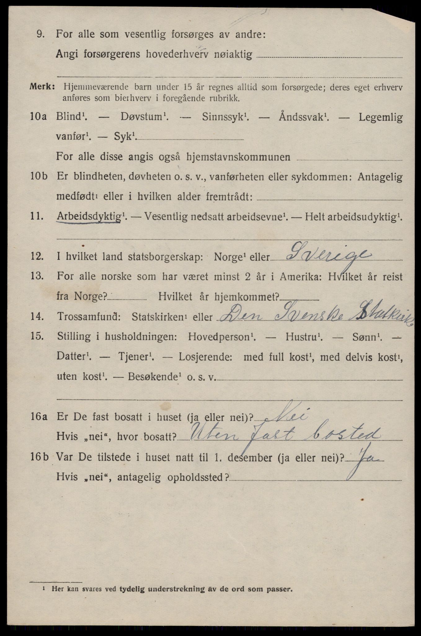 SAST, 1920 census for Sand, 1920, p. 786