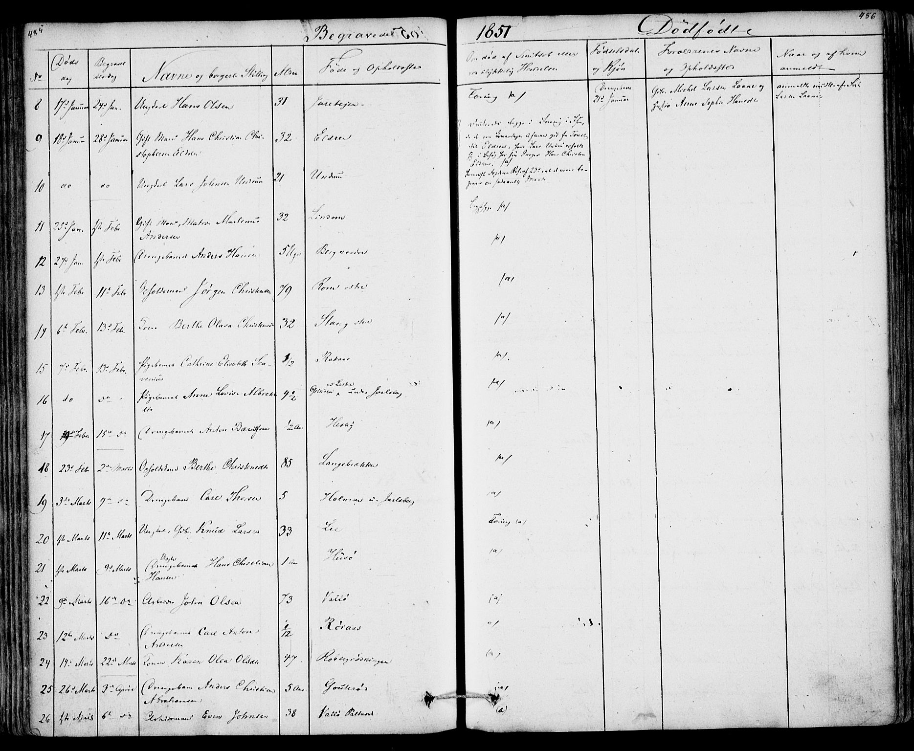 Sem kirkebøker, AV/SAKO-A-5/F/Fa/L0006: Parish register (official) no. I 6, 1843-1855, p. 485-486