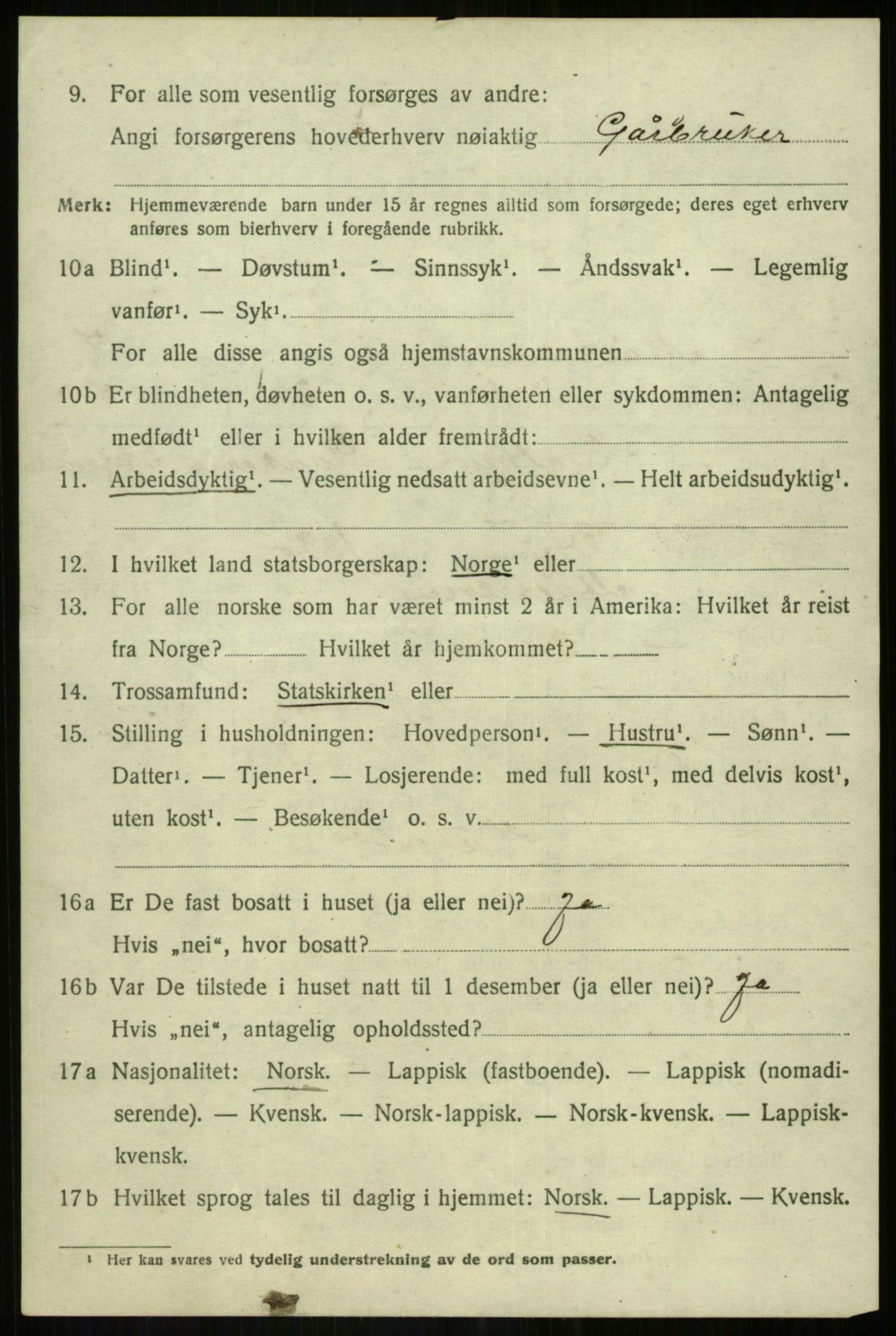 SATØ, 1920 census for Målselv, 1920, p. 4184