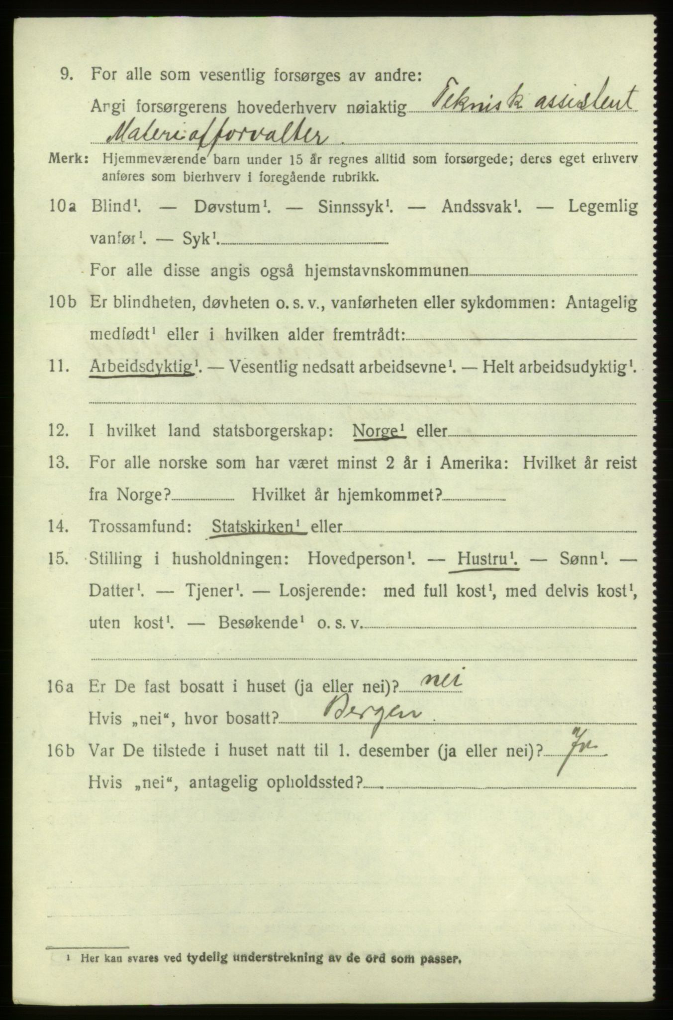 SAB, 1920 census for Stord, 1920, p. 1930