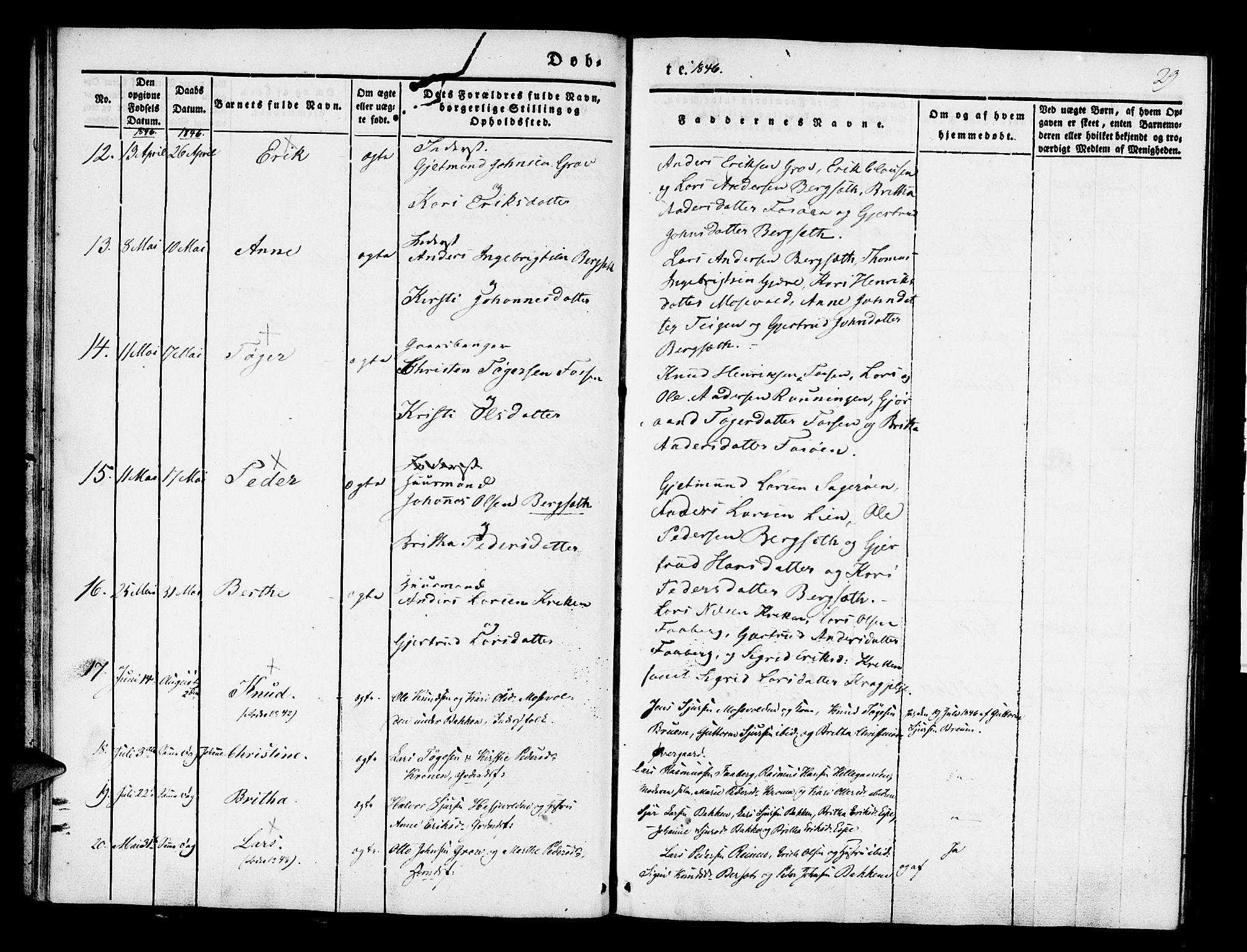 Jostedal sokneprestembete, AV/SAB-A-80601/H/Haa/Haaa/L0004: Parish register (official) no. A 4, 1837-1848, p. 29