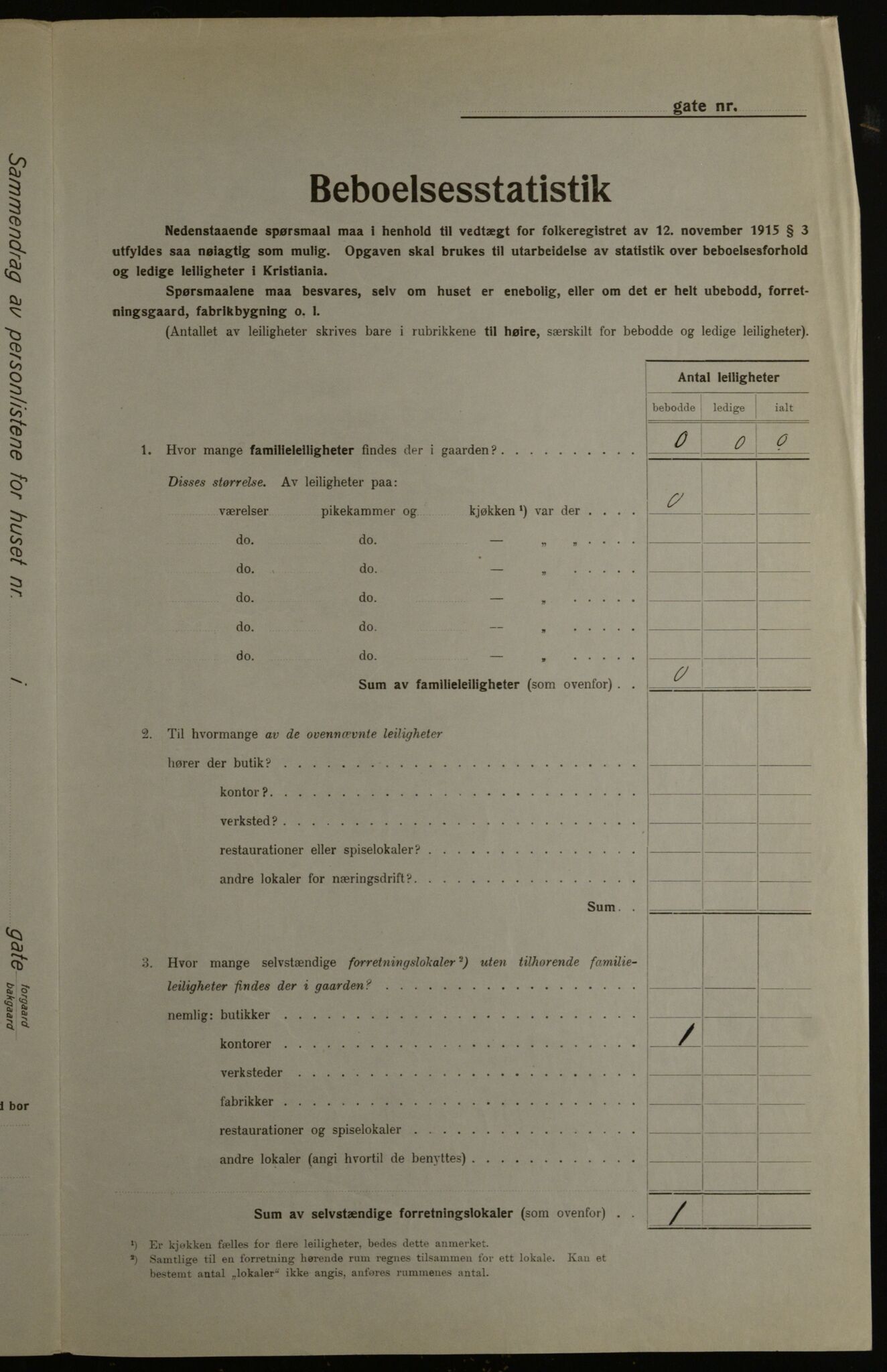 OBA, Municipal Census 1923 for Kristiania, 1923, p. 6216