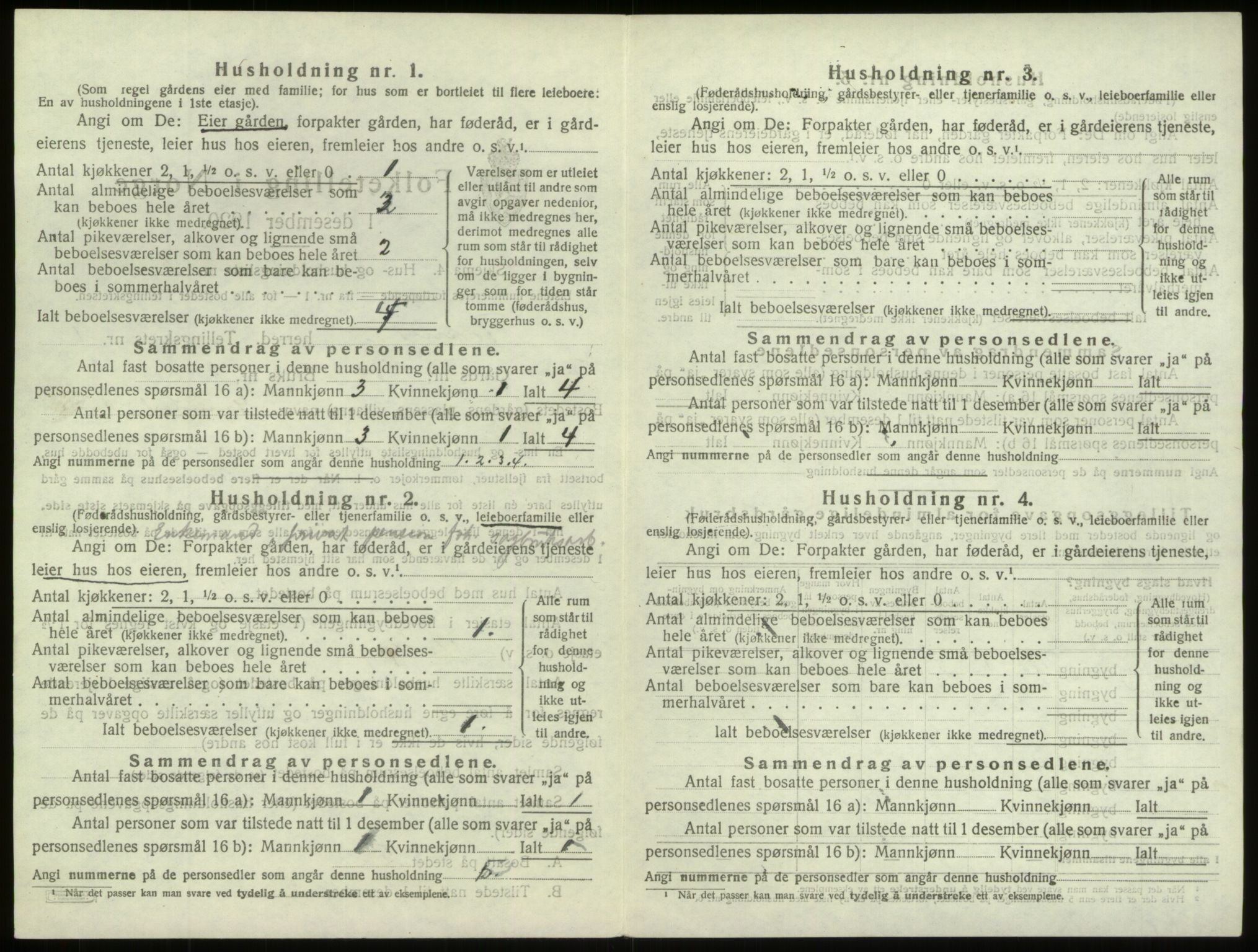 SAO, 1920 census for Torsnes, 1920, p. 28