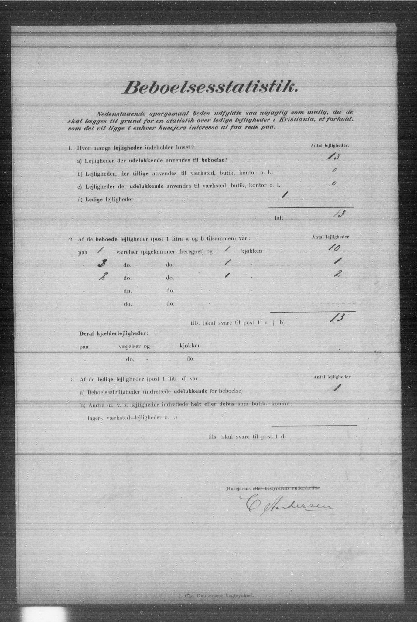 OBA, Municipal Census 1902 for Kristiania, 1902, p. 2457