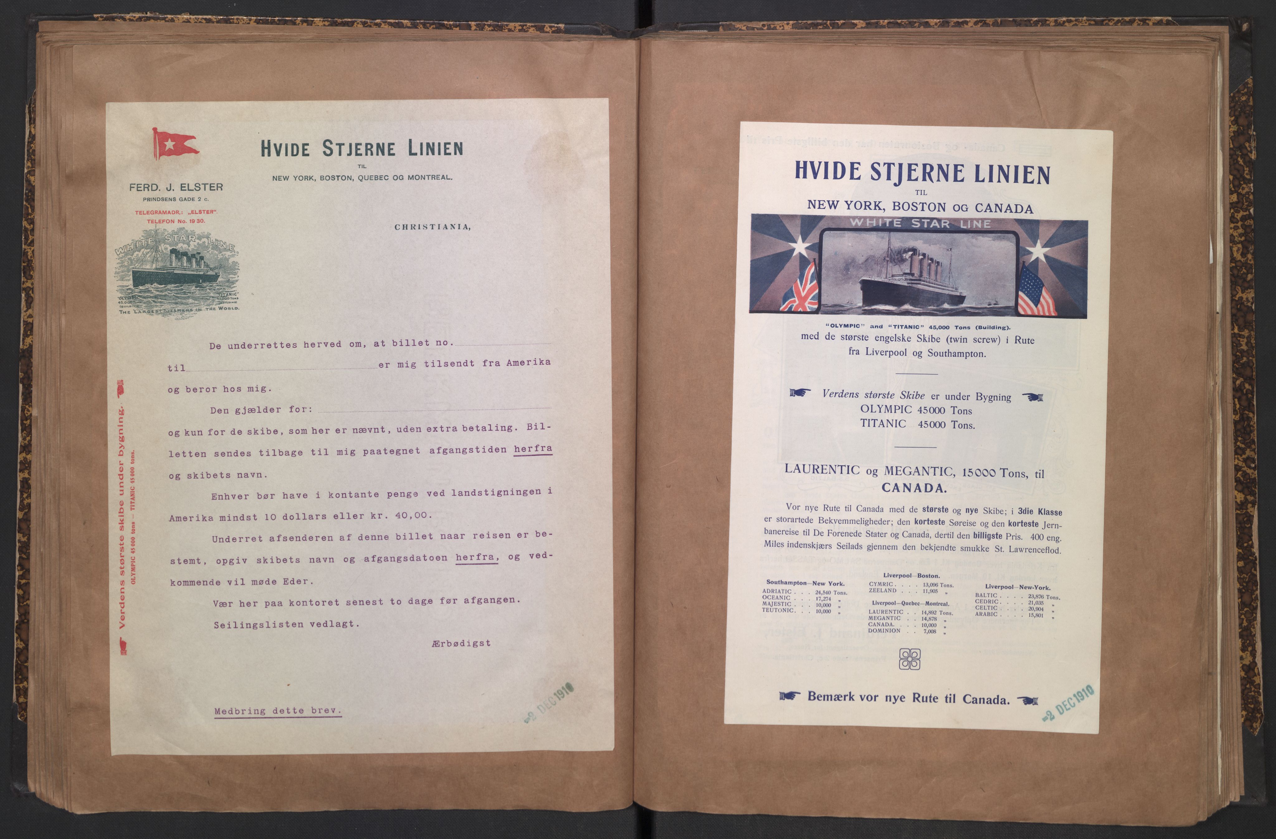 White Star-linjen, AV/SAO-PAO-0201/D/Dc/L0001: Utklippingsbok, 1909-1924, p. 46