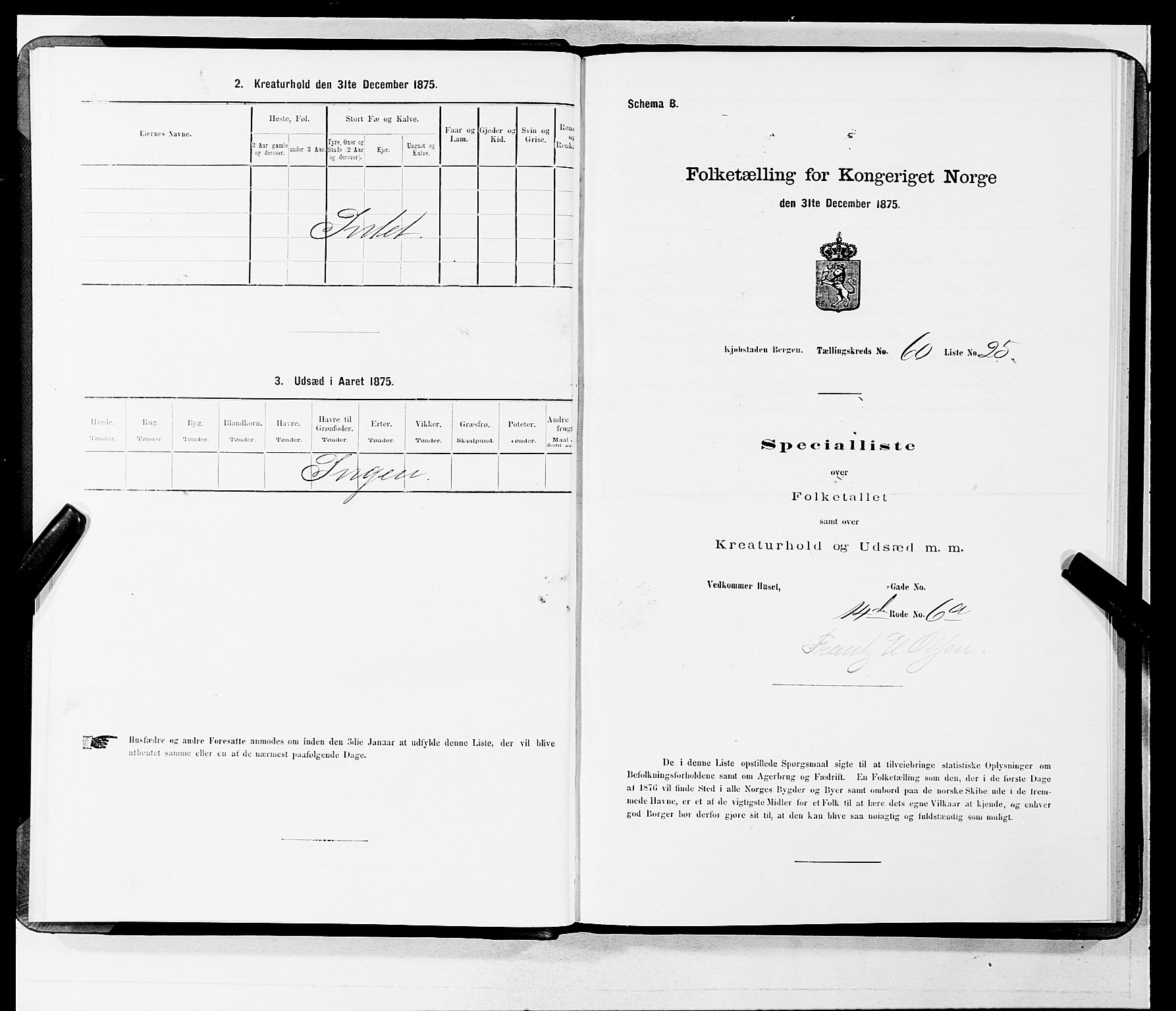 SAB, 1875 census for 1301 Bergen, 1875, p. 3227