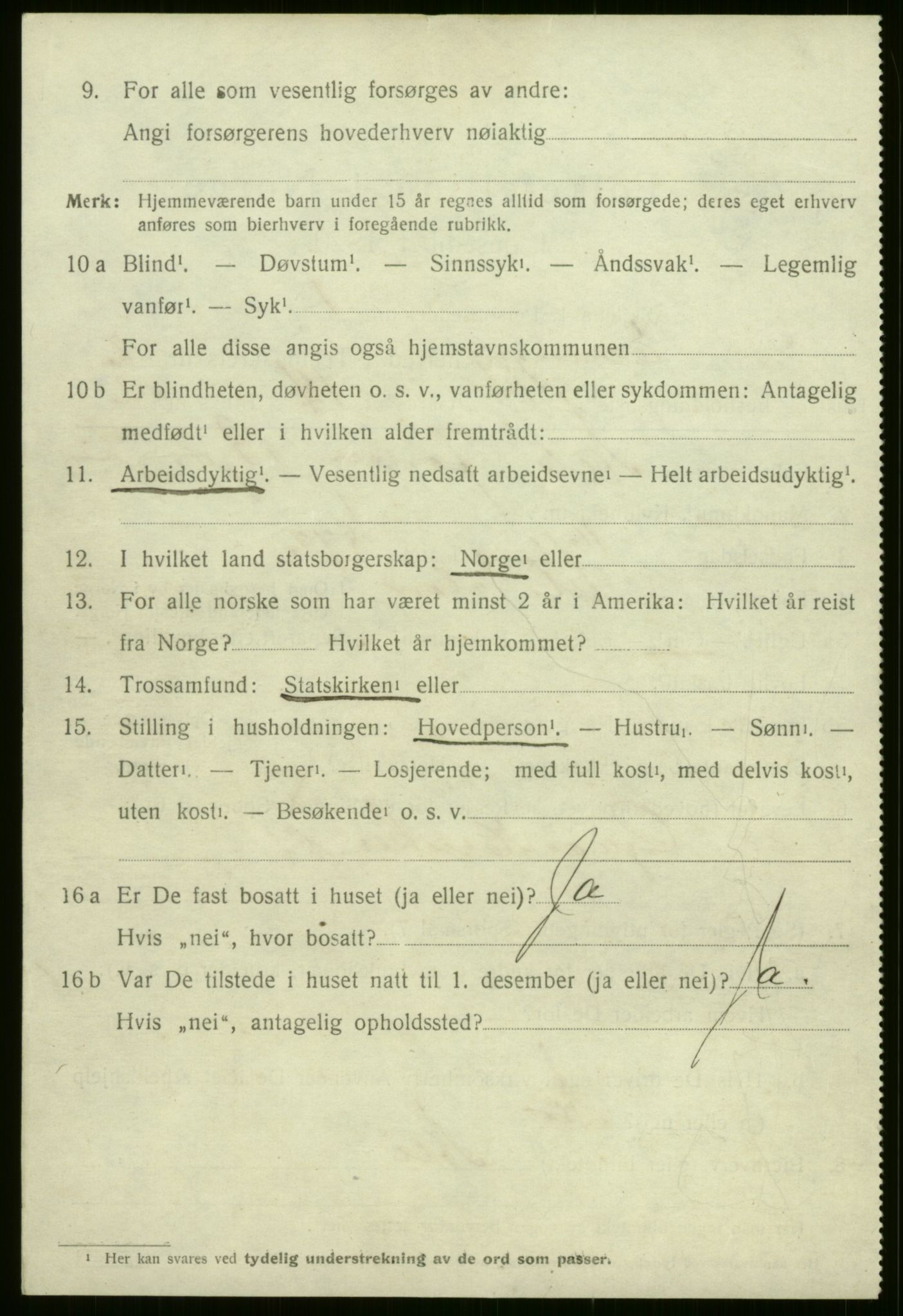 SAB, 1920 census for Evanger, 1920, p. 946