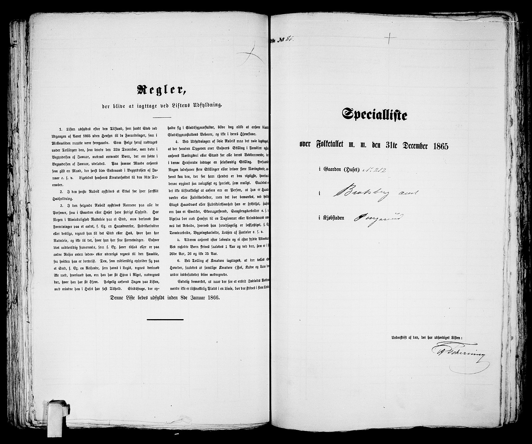 RA, 1865 census for Porsgrunn, 1865, p. 180