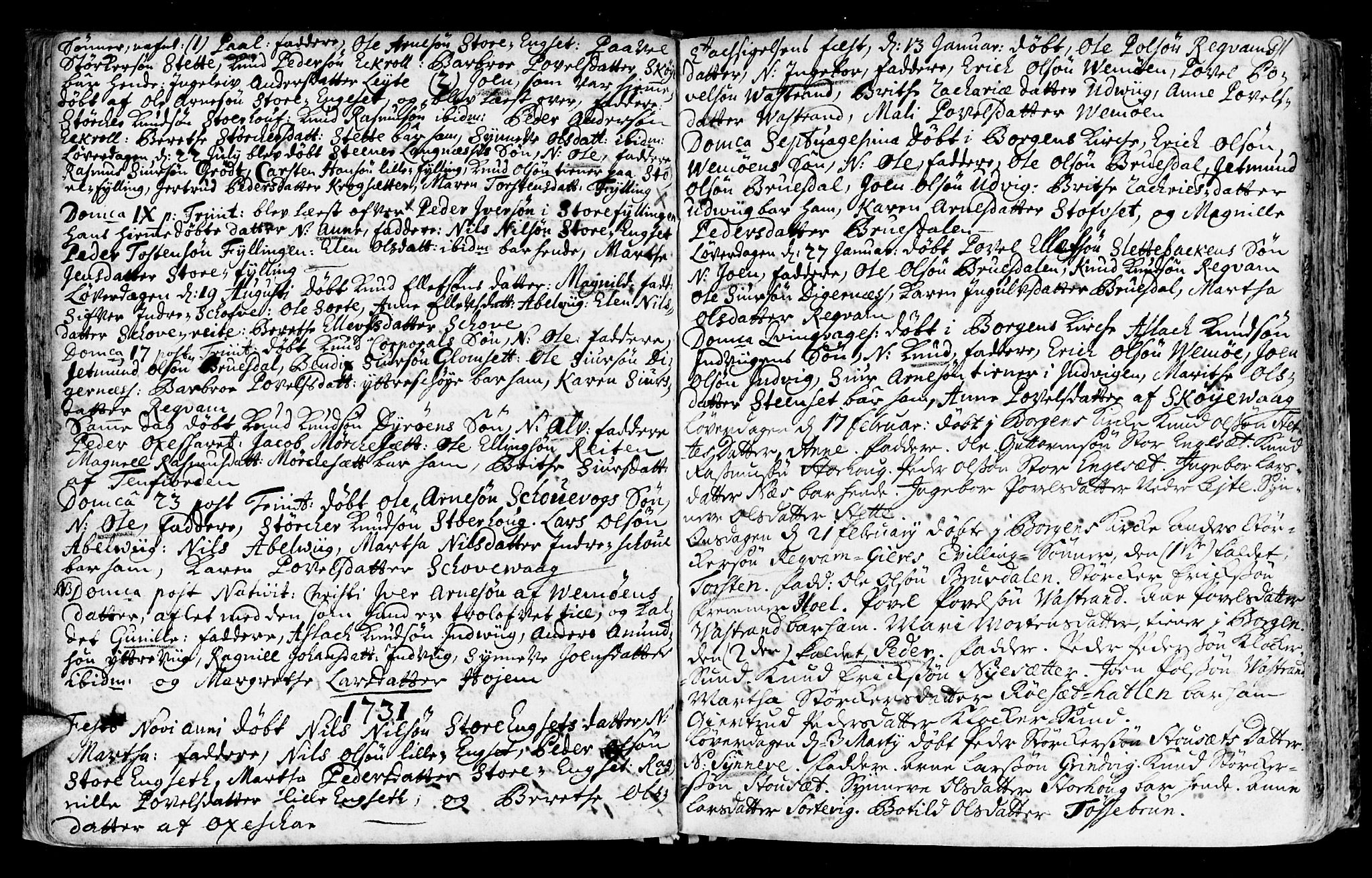 Ministerialprotokoller, klokkerbøker og fødselsregistre - Møre og Romsdal, SAT/A-1454/524/L0349: Parish register (official) no. 524A01, 1698-1779, p. 91