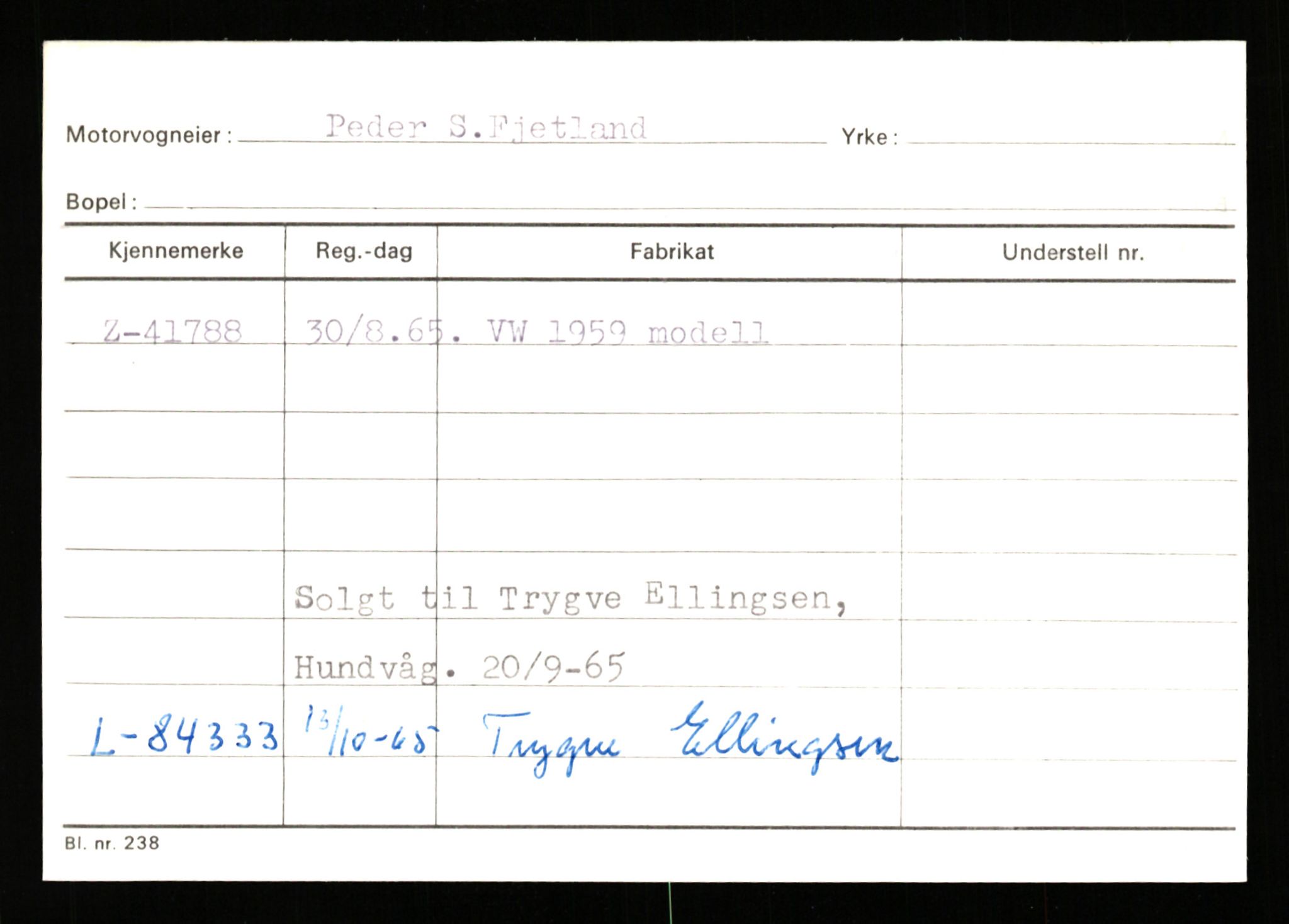 Stavanger trafikkstasjon, AV/SAST-A-101942/0/G/L0006: Registreringsnummer: 34250 - 49007, 1930-1971, p. 2031