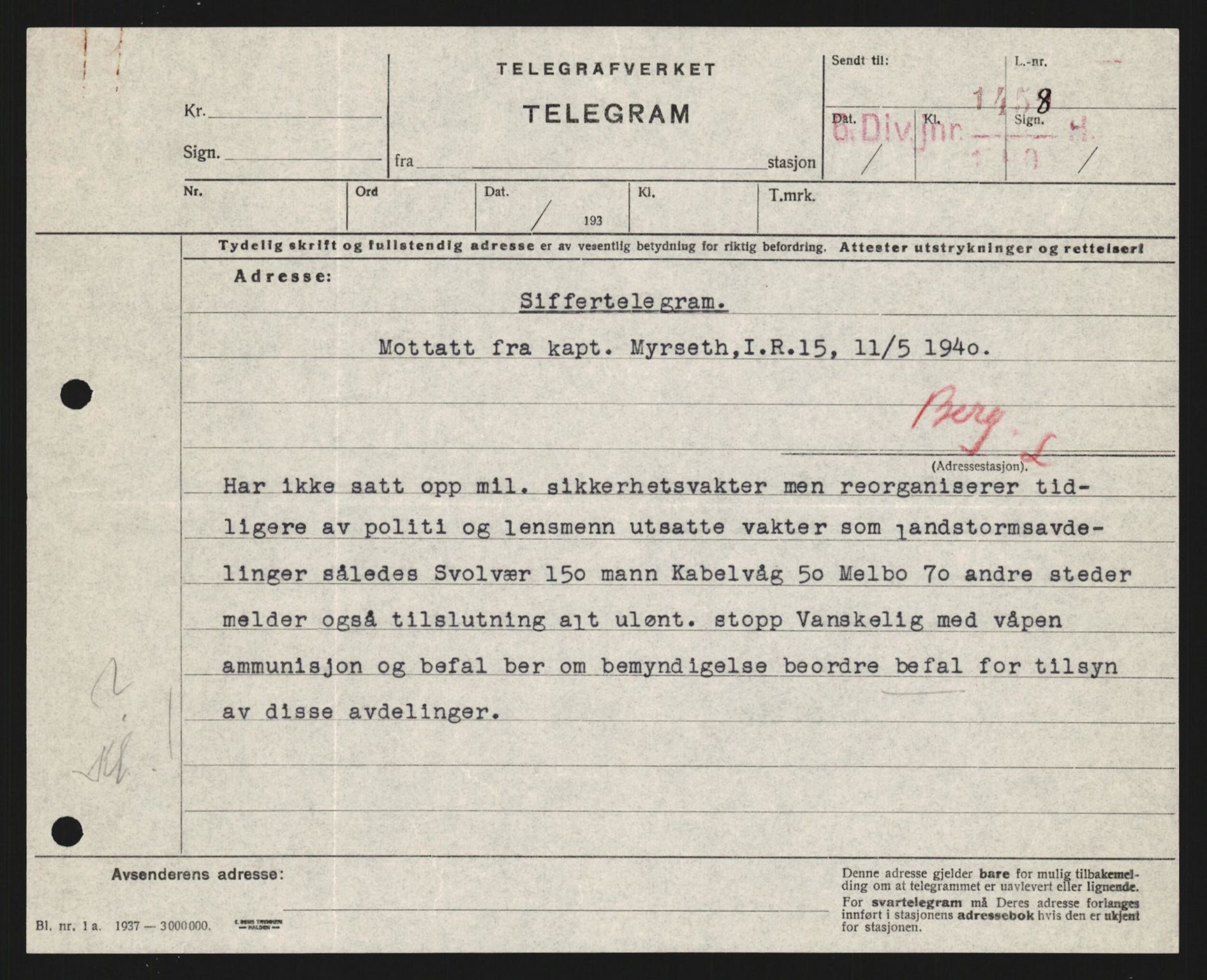 Forsvaret, Forsvarets krigshistoriske avdeling, AV/RA-RAFA-2017/Y/Yb/L0130: II-C-11-600  -  6. Divisjon / 6. Distriktskommando, 1940, p. 676