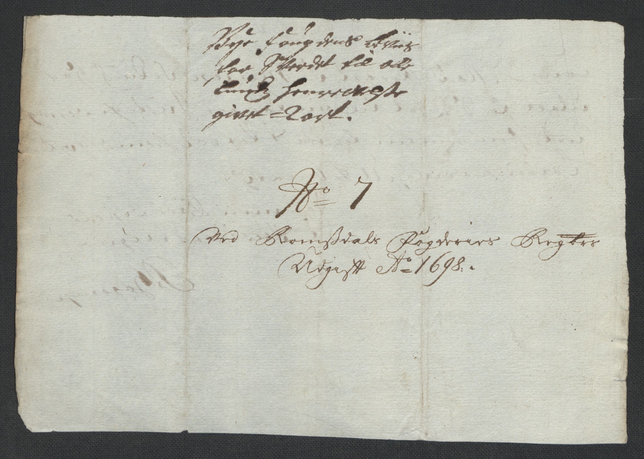 Rentekammeret inntil 1814, Reviderte regnskaper, Fogderegnskap, AV/RA-EA-4092/R55/L3653: Fogderegnskap Romsdal, 1697-1698, p. 378