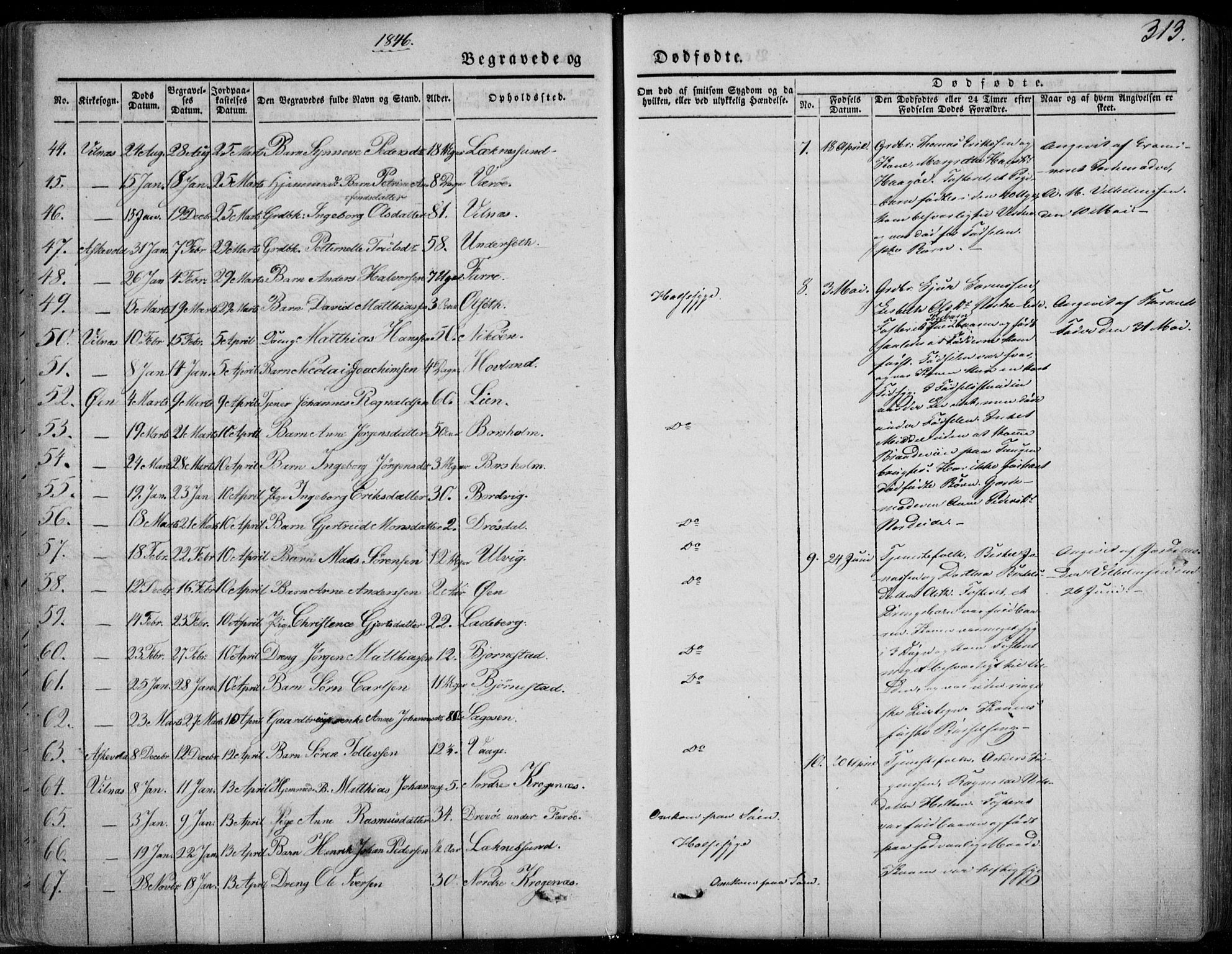 Askvoll sokneprestembete, AV/SAB-A-79501/H/Haa/Haaa/L0011/0002: Parish register (official) no. A 11 II, 1845-1878, p. 313