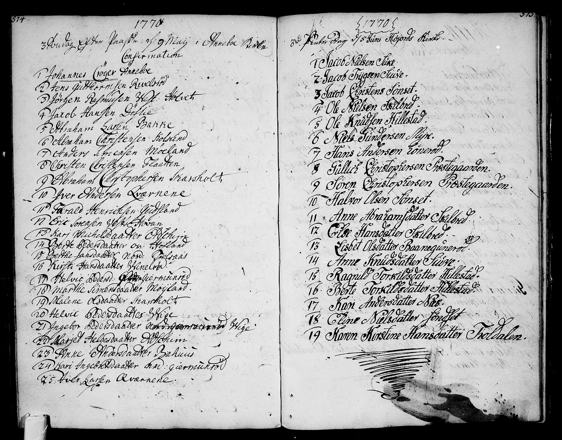 Andebu kirkebøker, AV/SAKO-A-336/F/Fa/L0002: Parish register (official) no. 2, 1733-1802, p. 514-515