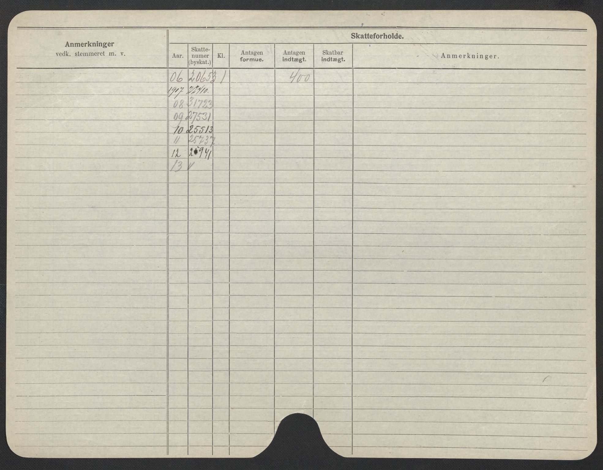 Oslo folkeregister, Registerkort, SAO/A-11715/F/Fa/Fac/L0022: Kvinner, 1906-1914, p. 773b