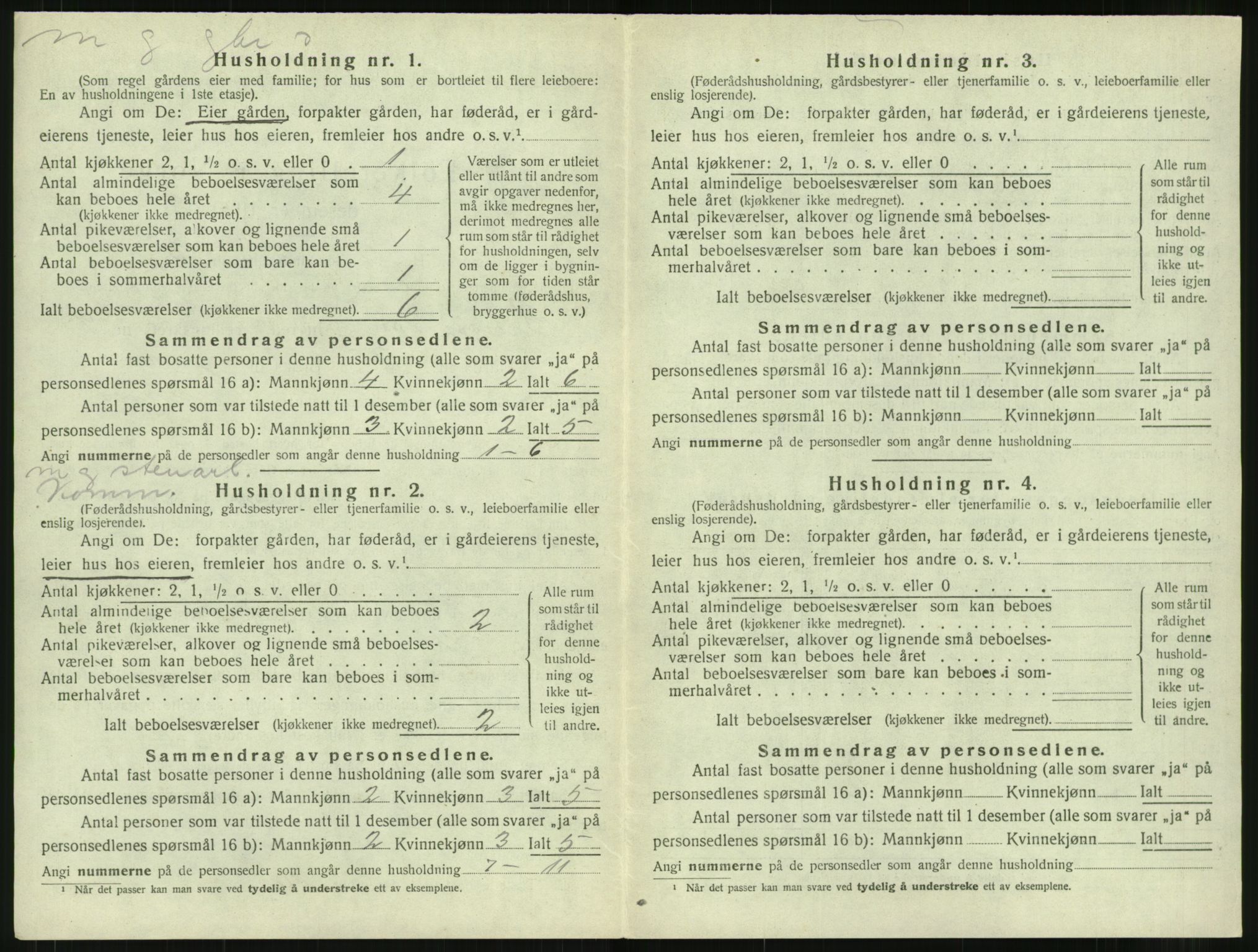 SAT, 1920 census for Bremsnes, 1920, p. 1082