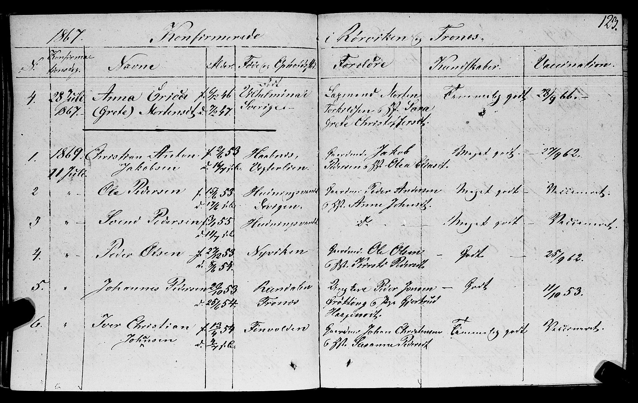 Ministerialprotokoller, klokkerbøker og fødselsregistre - Nord-Trøndelag, SAT/A-1458/762/L0538: Parish register (official) no. 762A02 /1, 1833-1879, p. 123