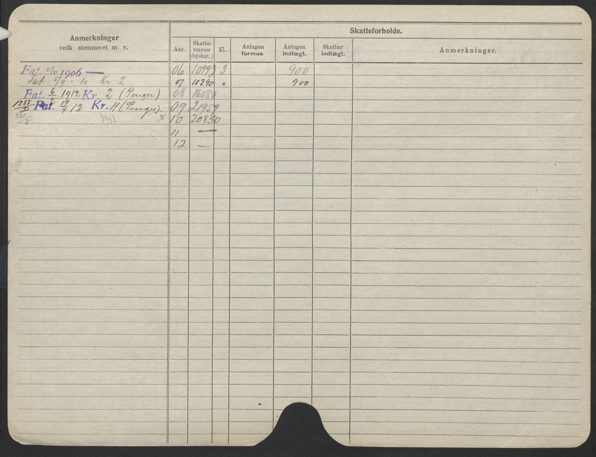 Oslo folkeregister, Registerkort, AV/SAO-A-11715/F/Fa/Fac/L0013: Kvinner, 1906-1914, p. 983b