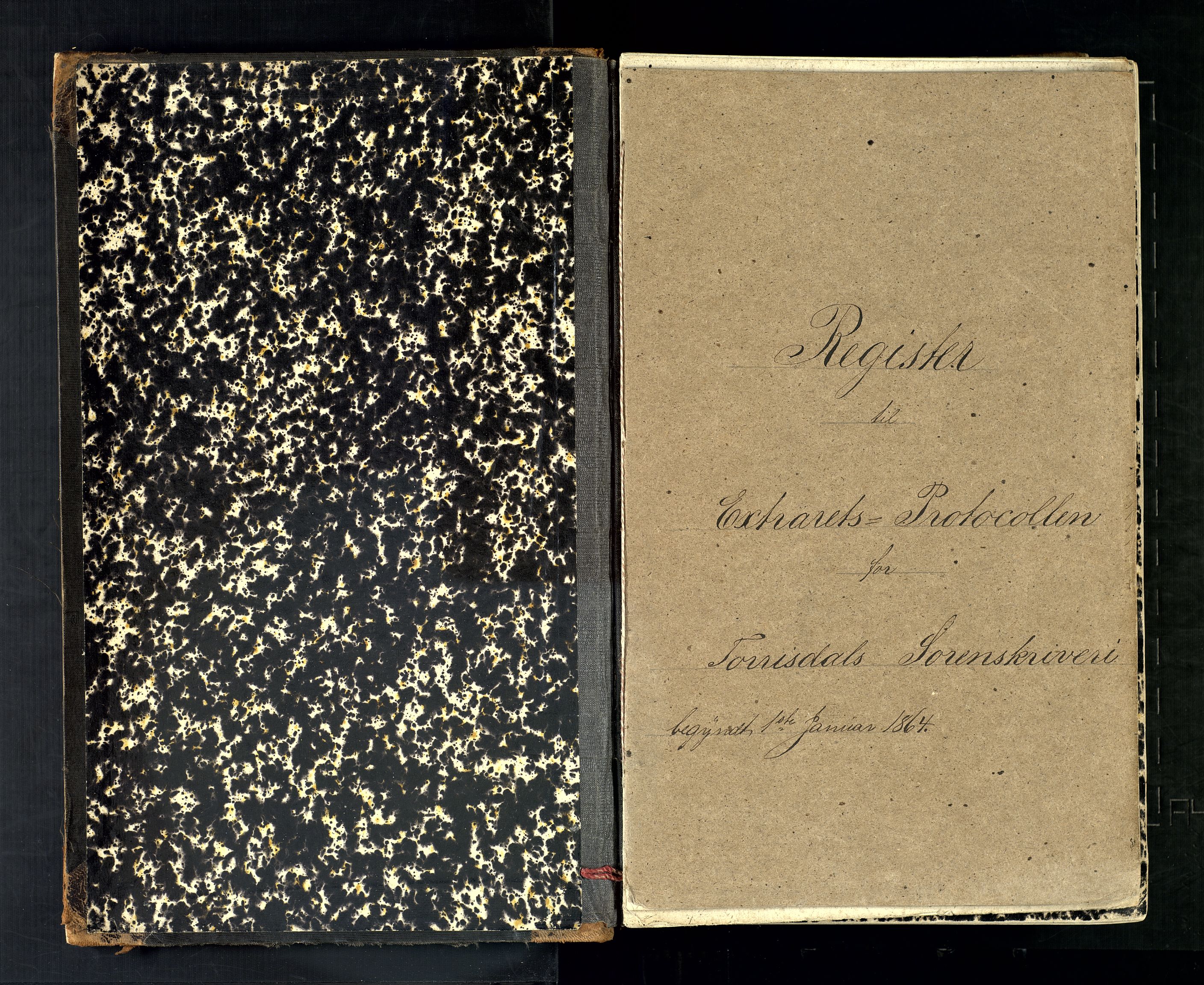 Torridal sorenskriveri, SAK/1221-0012/F/Fb/L0002: Ekstrarettsprotokoll nr. 2, 1864-1871