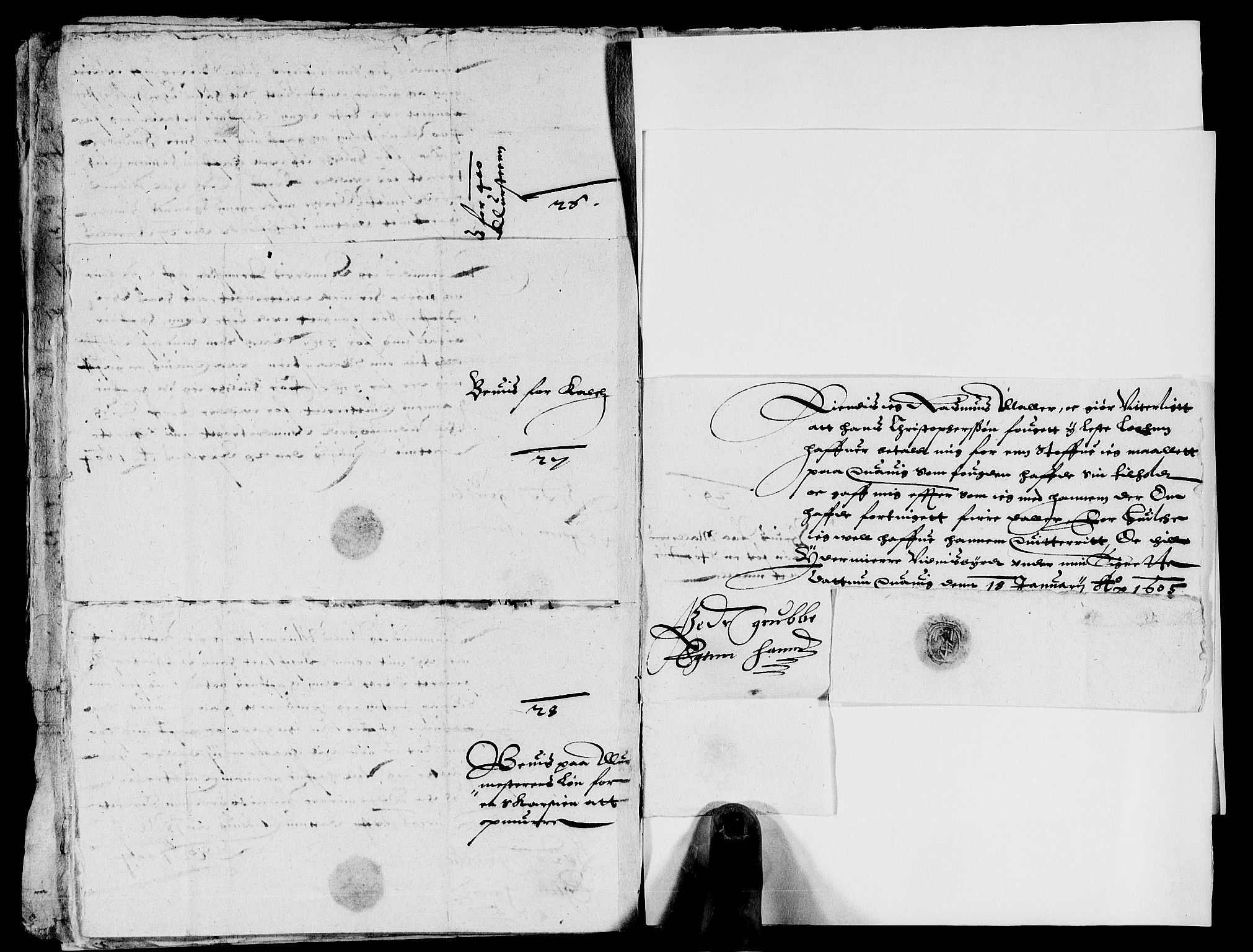 Rentekammeret inntil 1814, Reviderte regnskaper, Lensregnskaper, AV/RA-EA-5023/R/Rb/Rbr/L0001: Lista len, 1604-1606