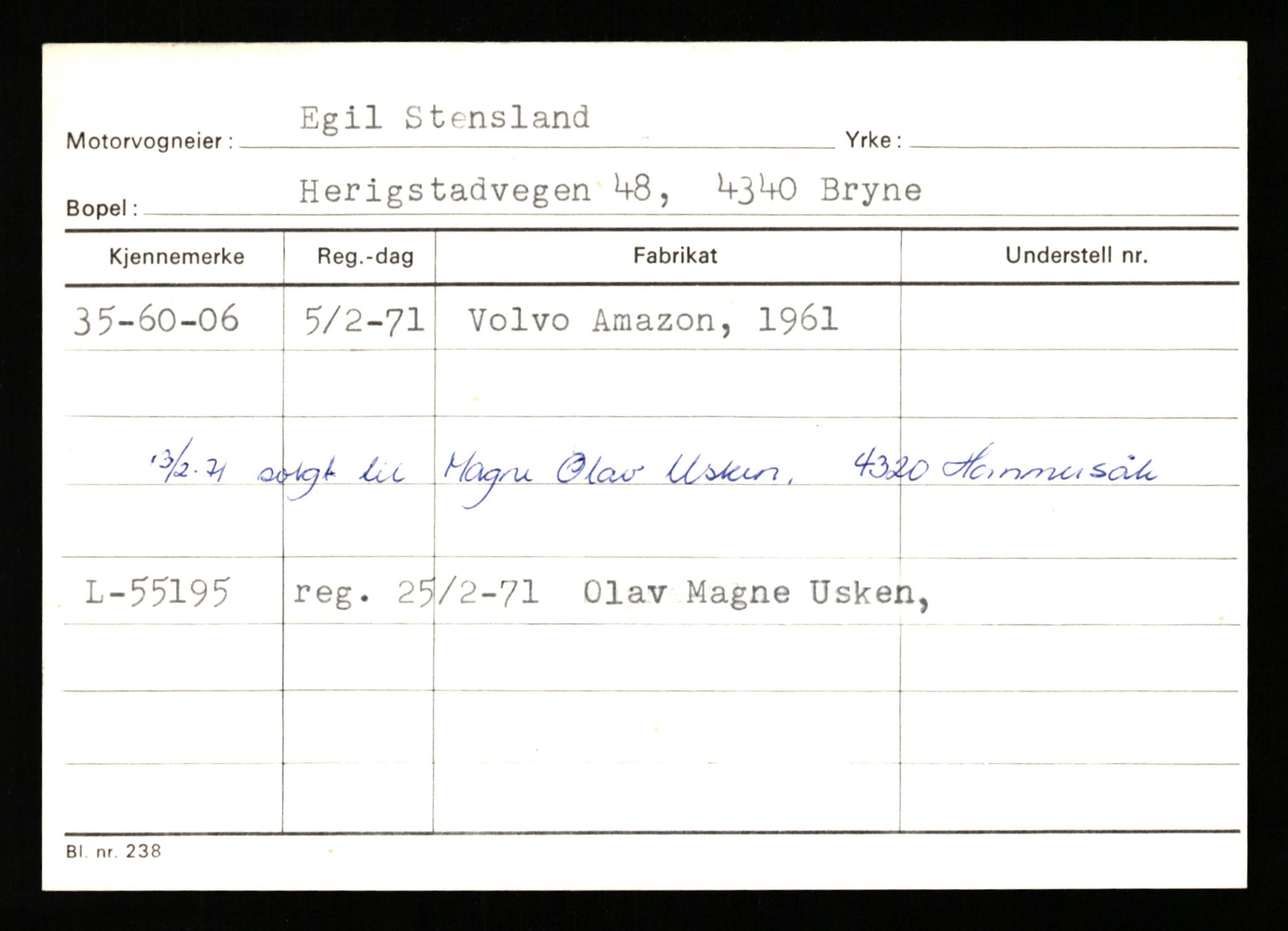 Stavanger trafikkstasjon, AV/SAST-A-101942/0/G/L0011: Registreringsnummer: 240000 - 363477, 1930-1971, p. 3159