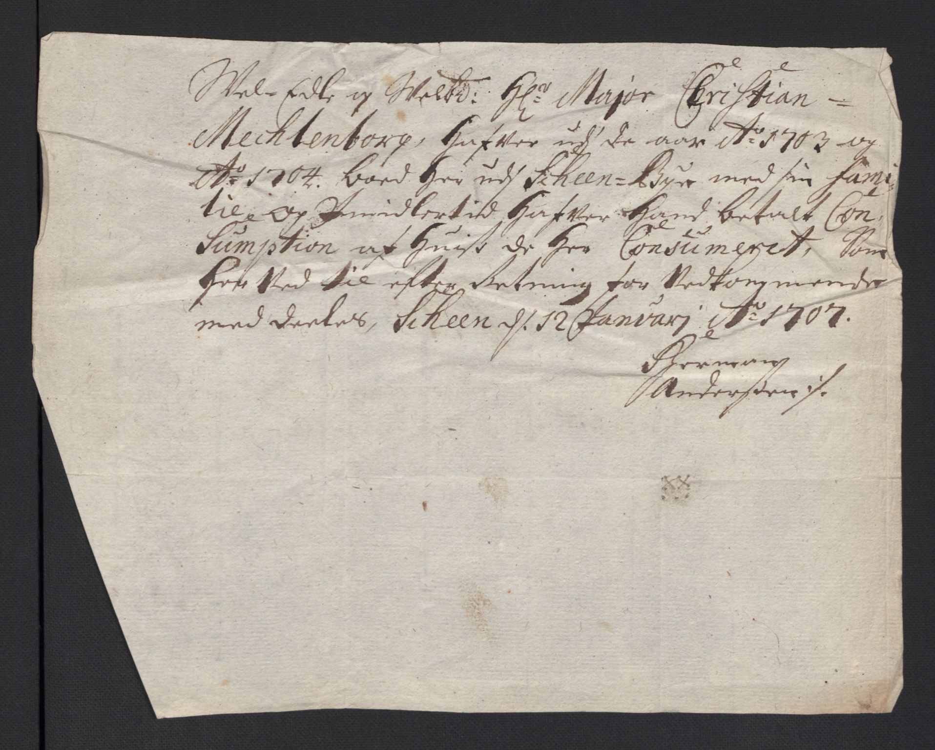 Rentekammeret inntil 1814, Reviderte regnskaper, Fogderegnskap, AV/RA-EA-4092/R04/L0133: Fogderegnskap Moss, Onsøy, Tune, Veme og Åbygge, 1705-1706, p. 405