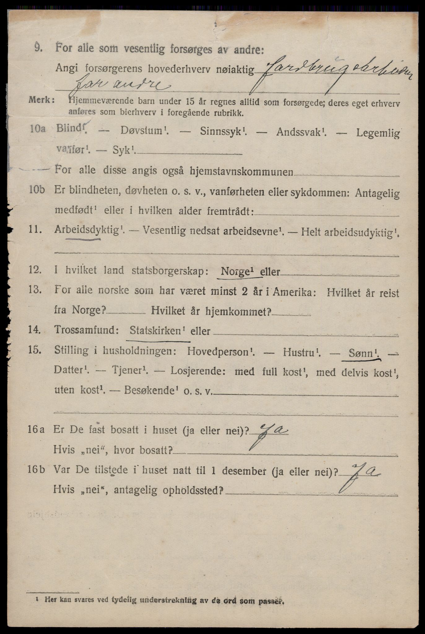 SAST, 1920 census for Skudenes, 1920, p. 1159