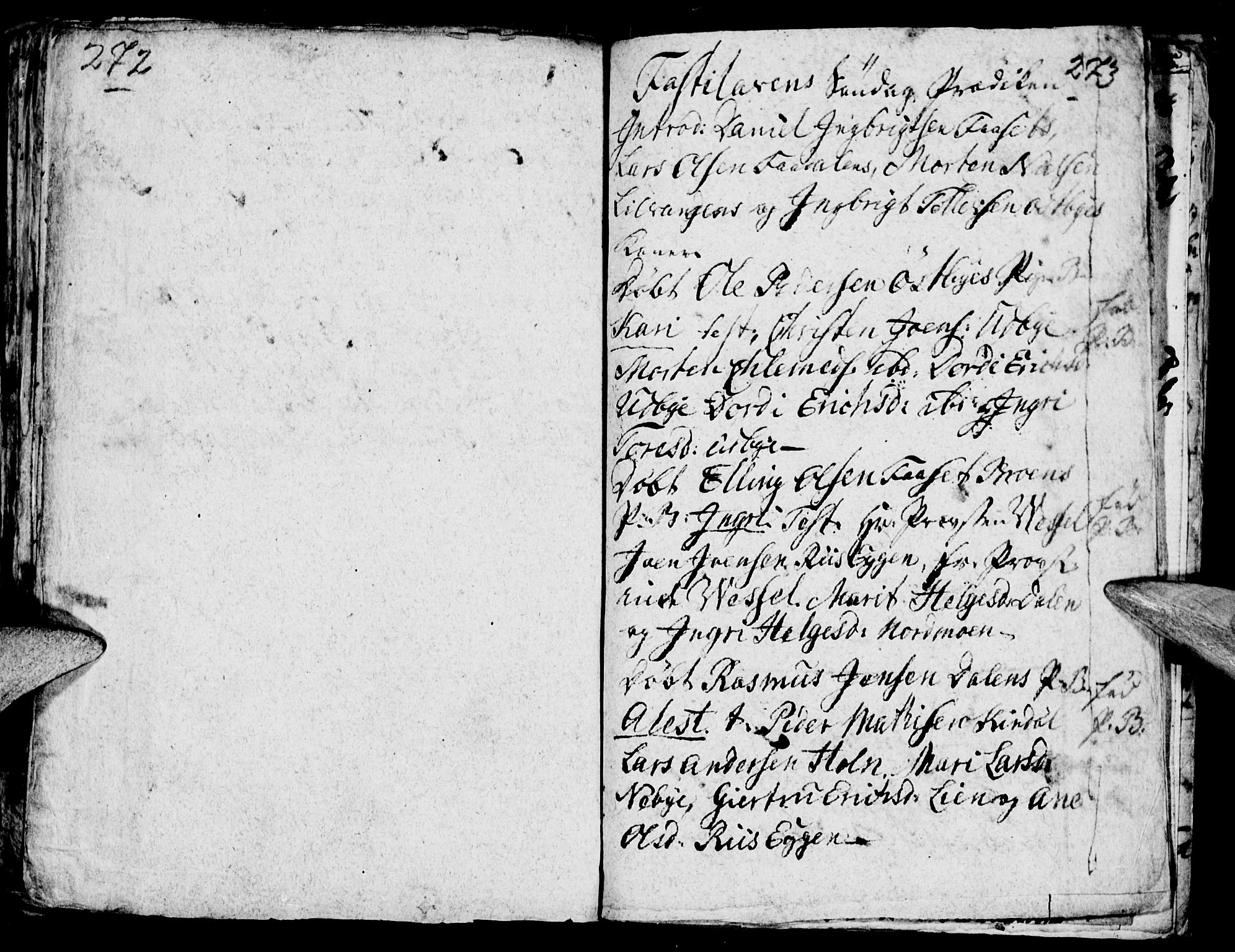 Tynset prestekontor, SAH/PREST-058/H/Ha/Haa/L0006: Parish register (official) no. 6, 1763-1779, p. 272-273
