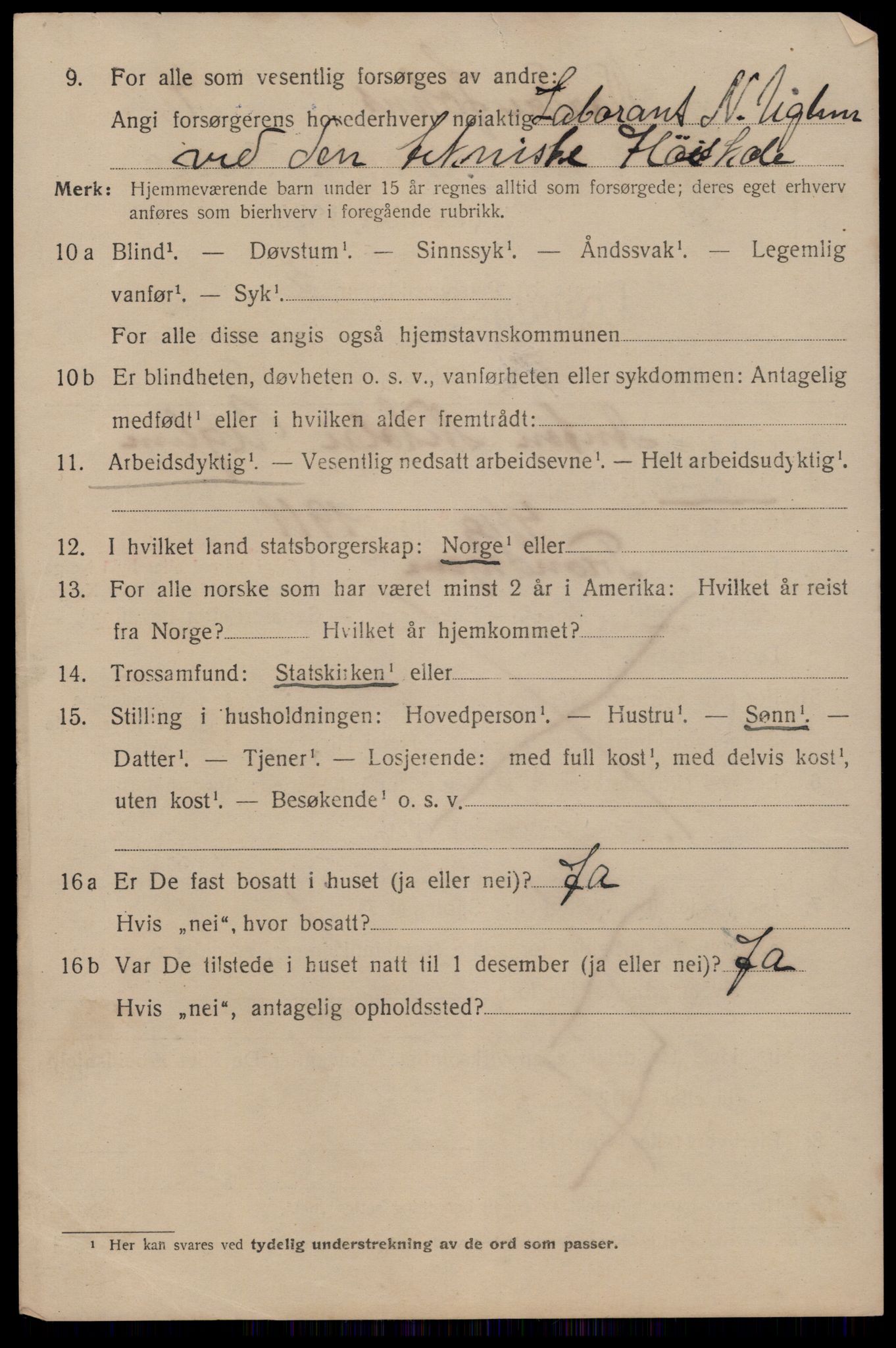 SAT, 1920 census for Trondheim, 1920, p. 84527
