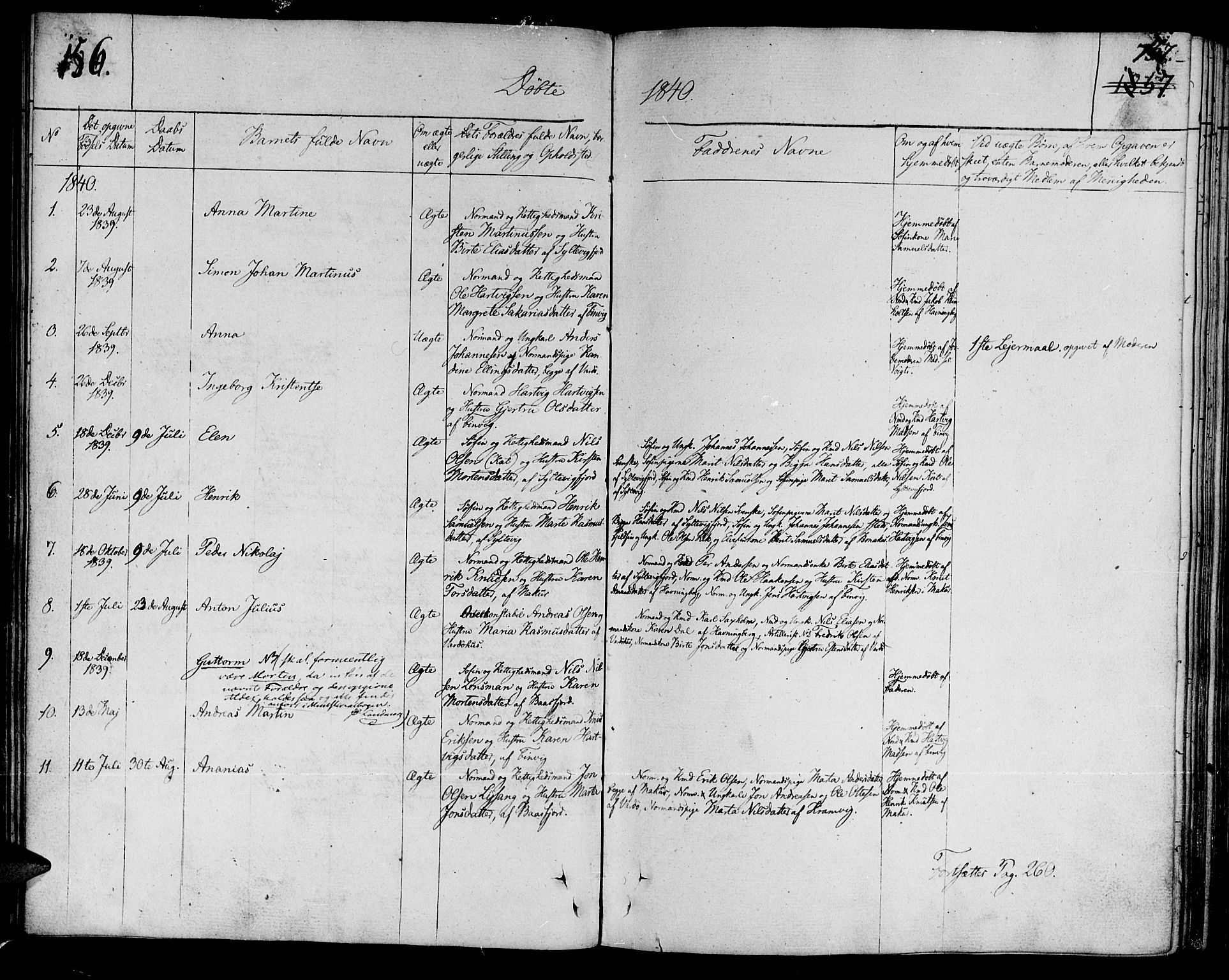 Vardø sokneprestkontor, AV/SATØ-S-1332/H/Ha/L0002kirke: Parish register (official) no. 2, 1805-1842, p. 156-157