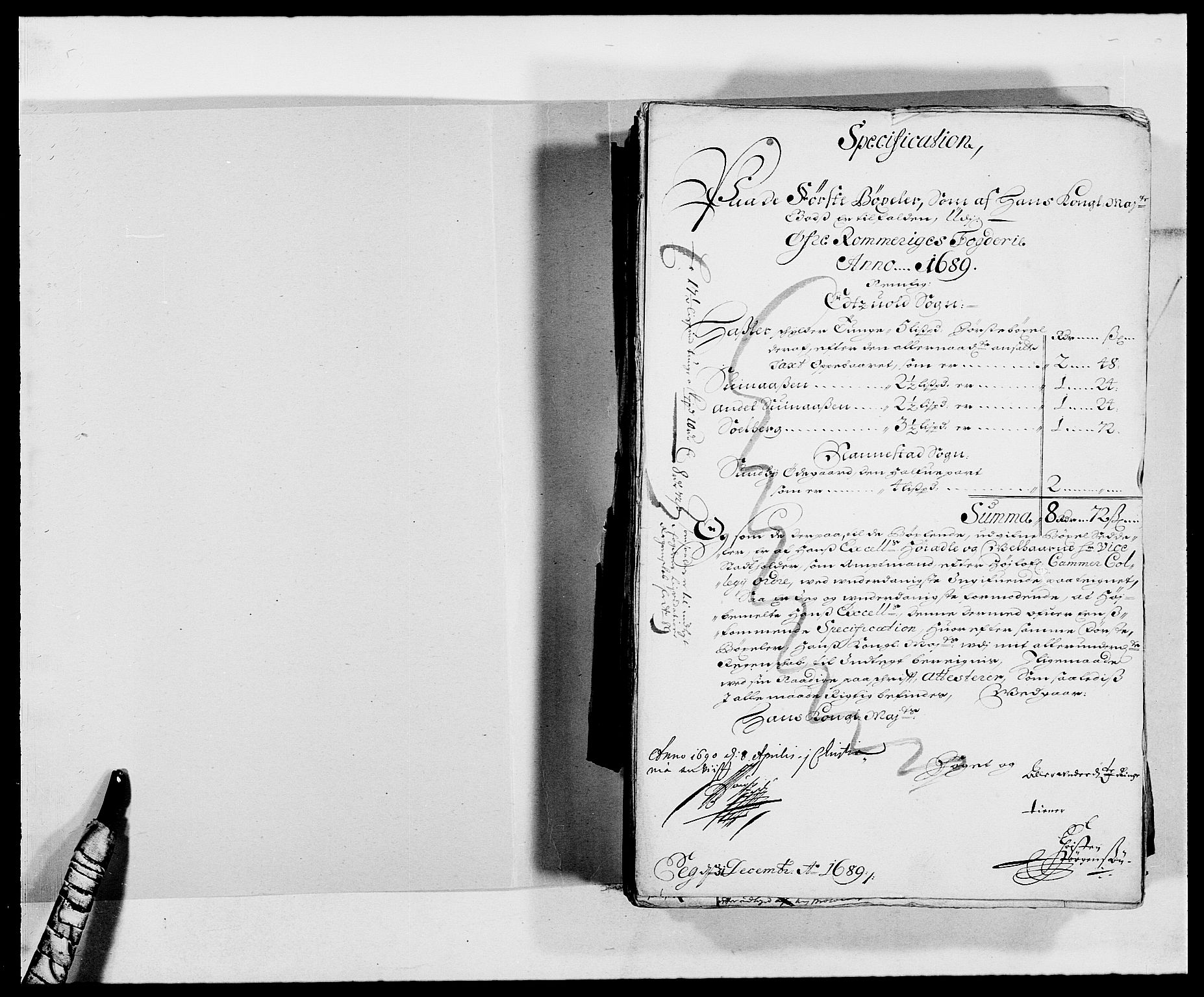 Rentekammeret inntil 1814, Reviderte regnskaper, Fogderegnskap, AV/RA-EA-4092/R12/L0701: Fogderegnskap Øvre Romerike, 1689, p. 21