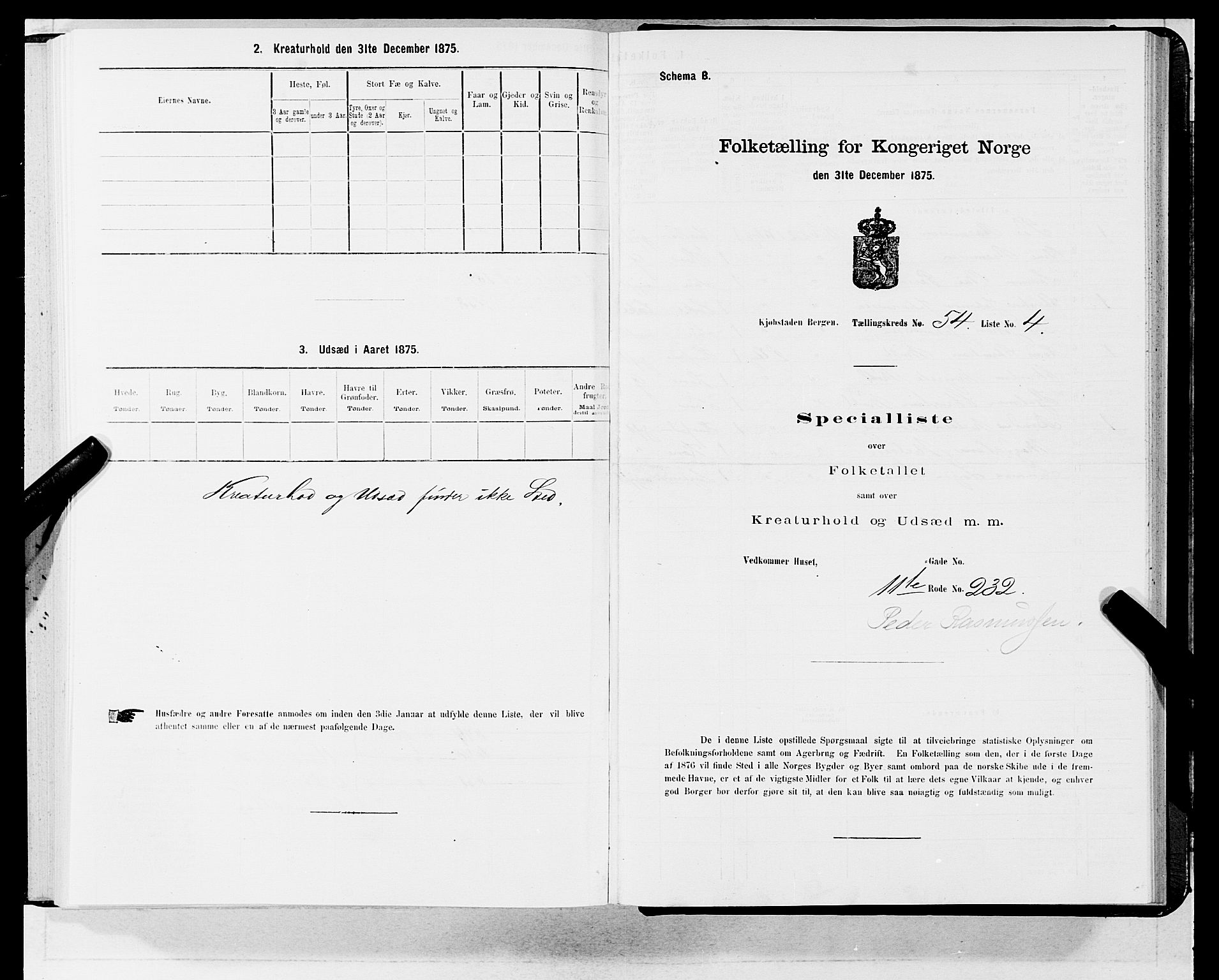 SAB, 1875 census for 1301 Bergen, 1875, p. 2846