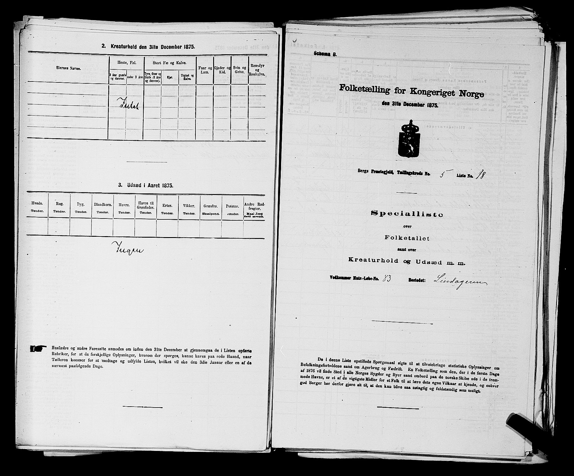 RA, 1875 census for 0116P Berg, 1875, p. 721