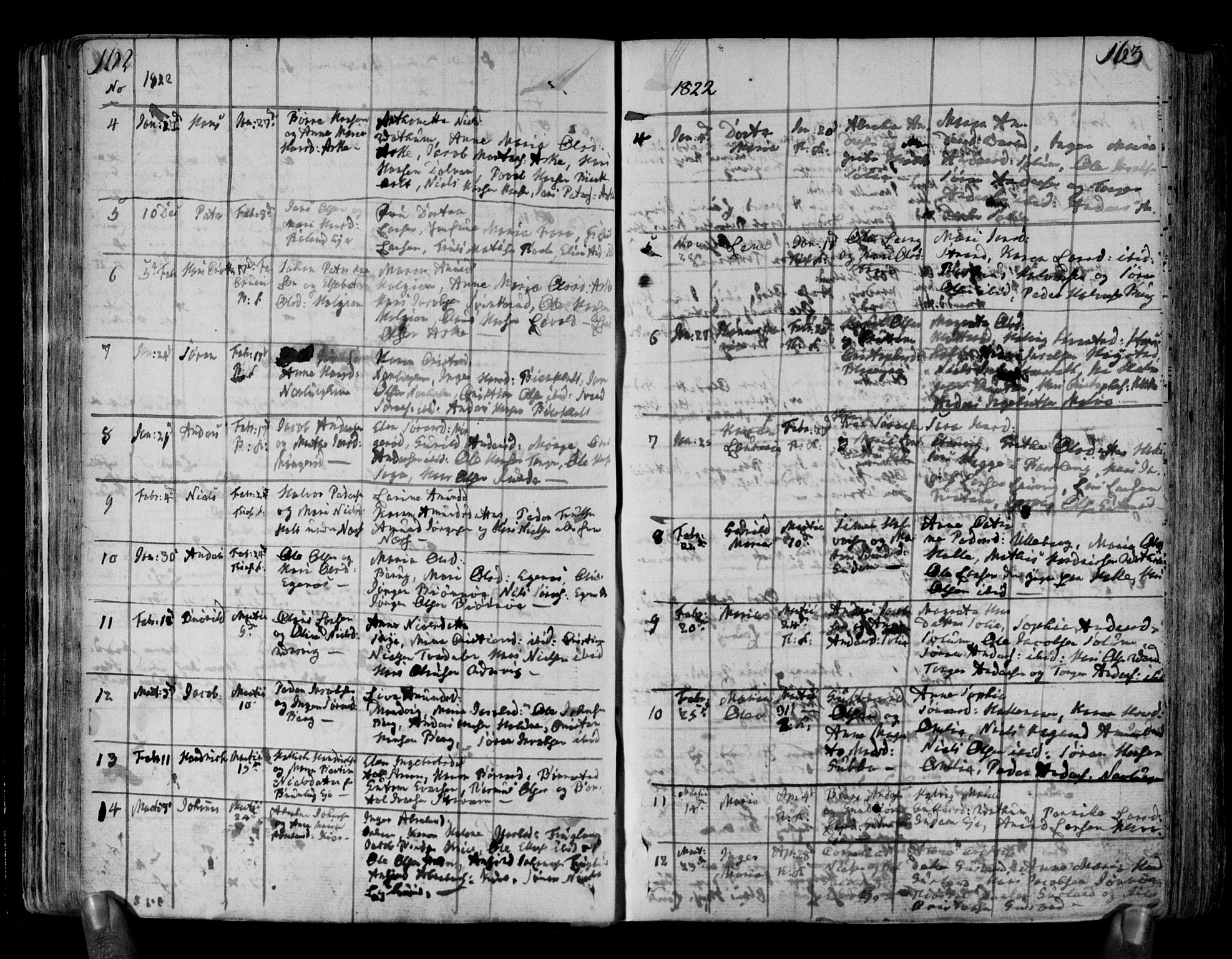 Brunlanes kirkebøker, SAKO/A-342/F/Fa/L0002: Parish register (official) no. I 2, 1802-1834, p. 162-163
