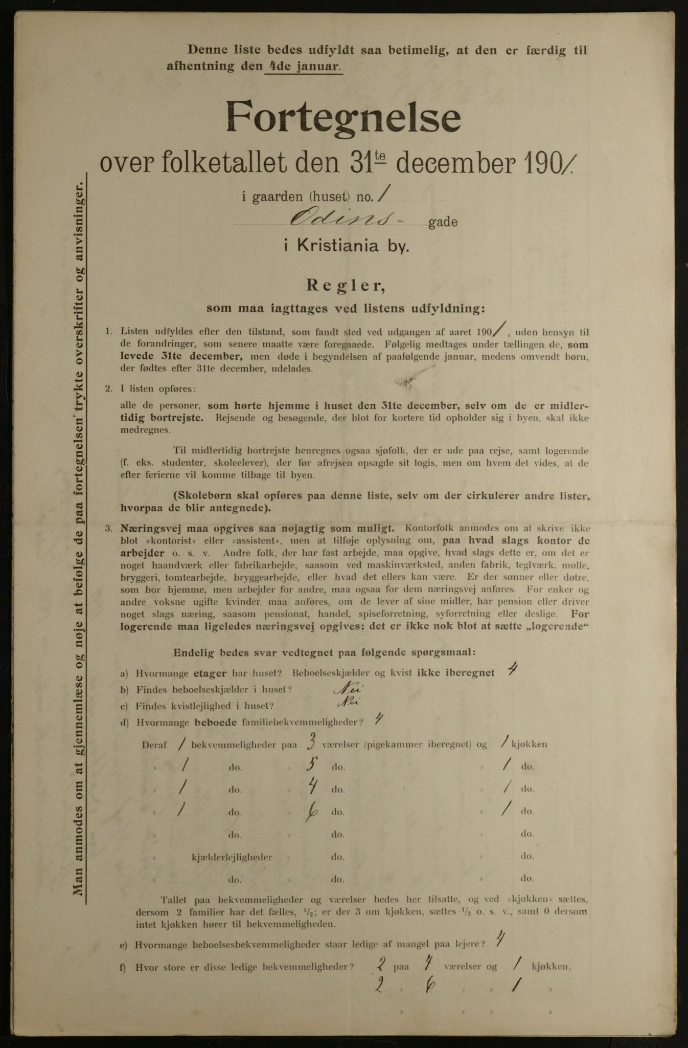 OBA, Municipal Census 1901 for Kristiania, 1901, p. 11453