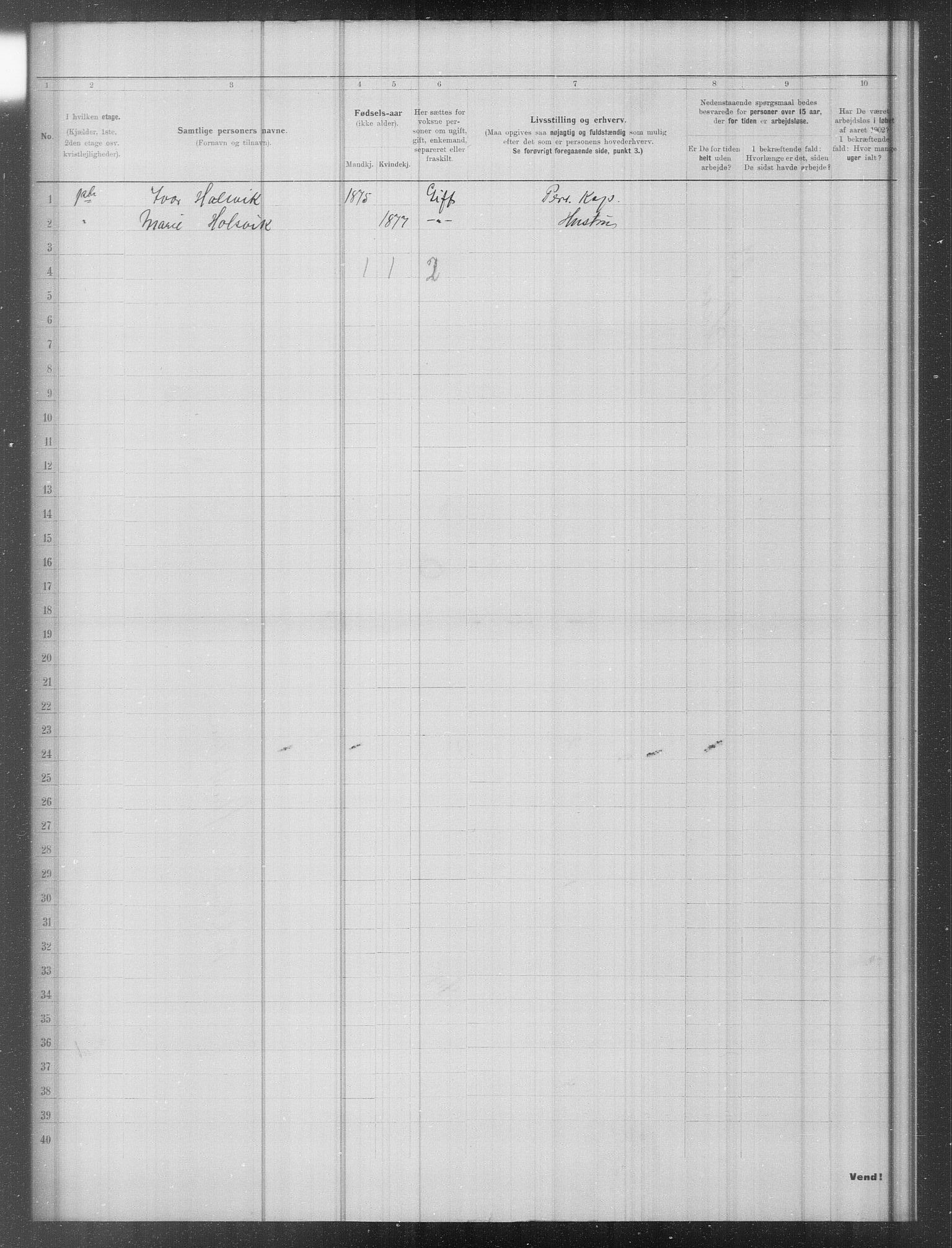 OBA, Municipal Census 1902 for Kristiania, 1902, p. 13330