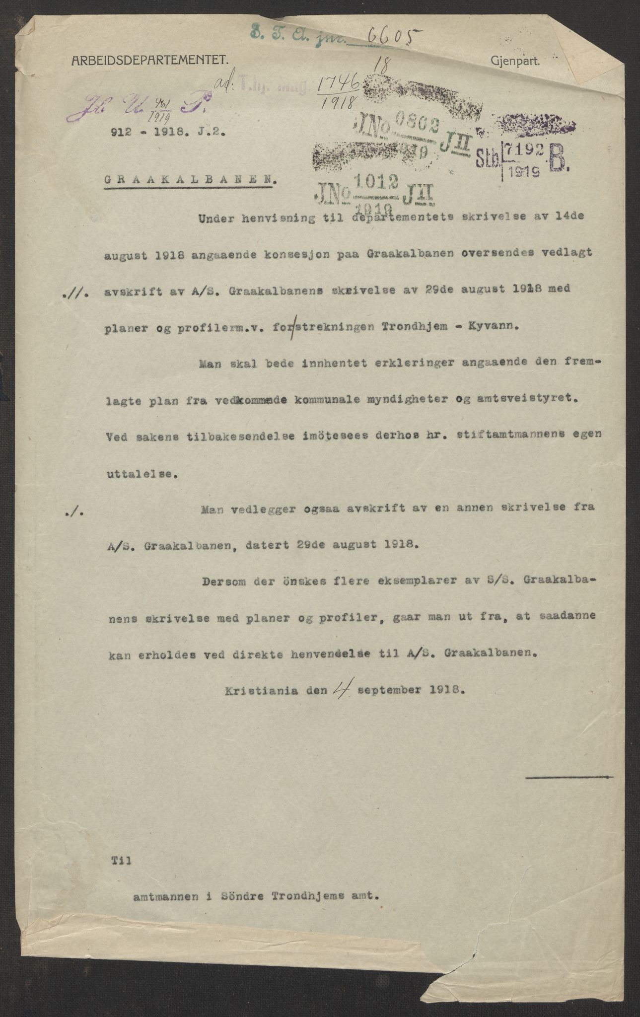 Arbeidsdepartementet, Jernbanekontorene, RA/S-1195/3/E/Ec/L0005: --, 1901-1922, p. 2