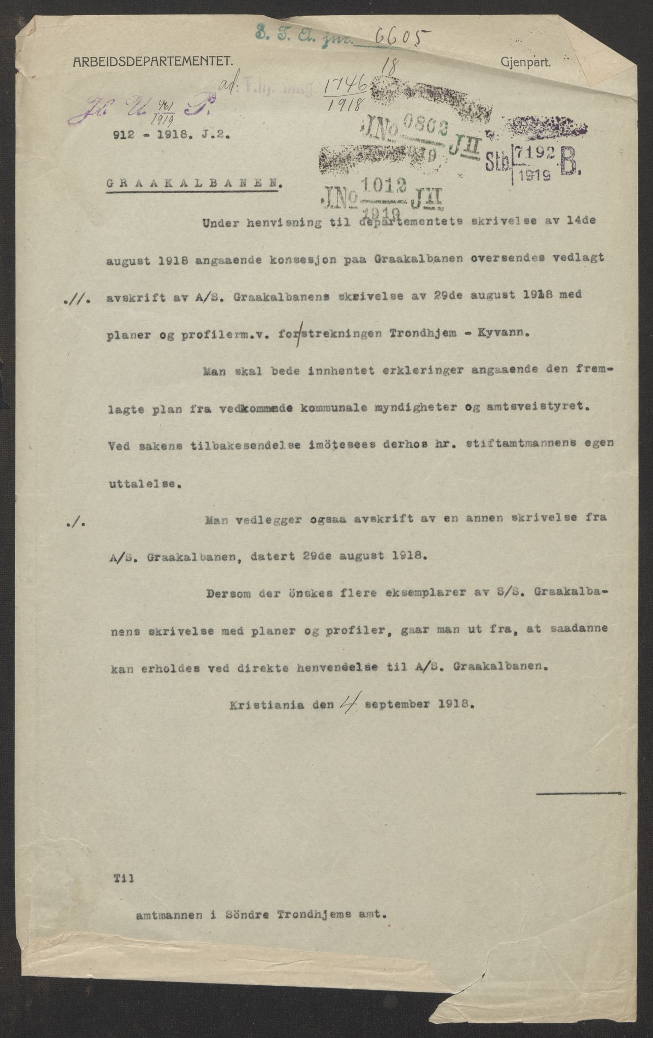 Arbeidsdepartementet, Jernbanekontorene, AV/RA-S-1195/3/E/Ec/L0005: --, 1901-1922, p. 2
