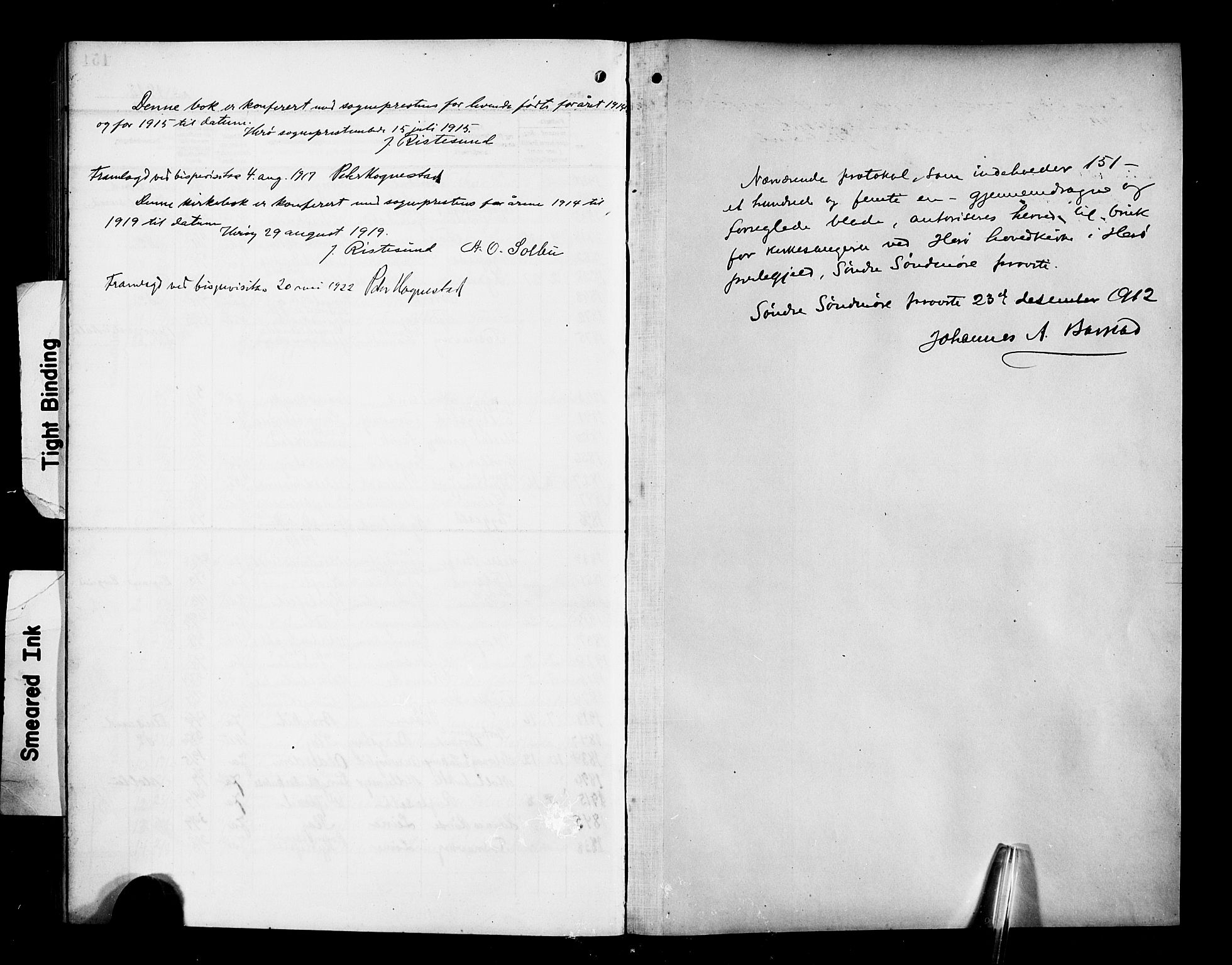 Ministerialprotokoller, klokkerbøker og fødselsregistre - Møre og Romsdal, SAT/A-1454/507/L0083: Parish register (copy) no. 507C06, 1912-1919