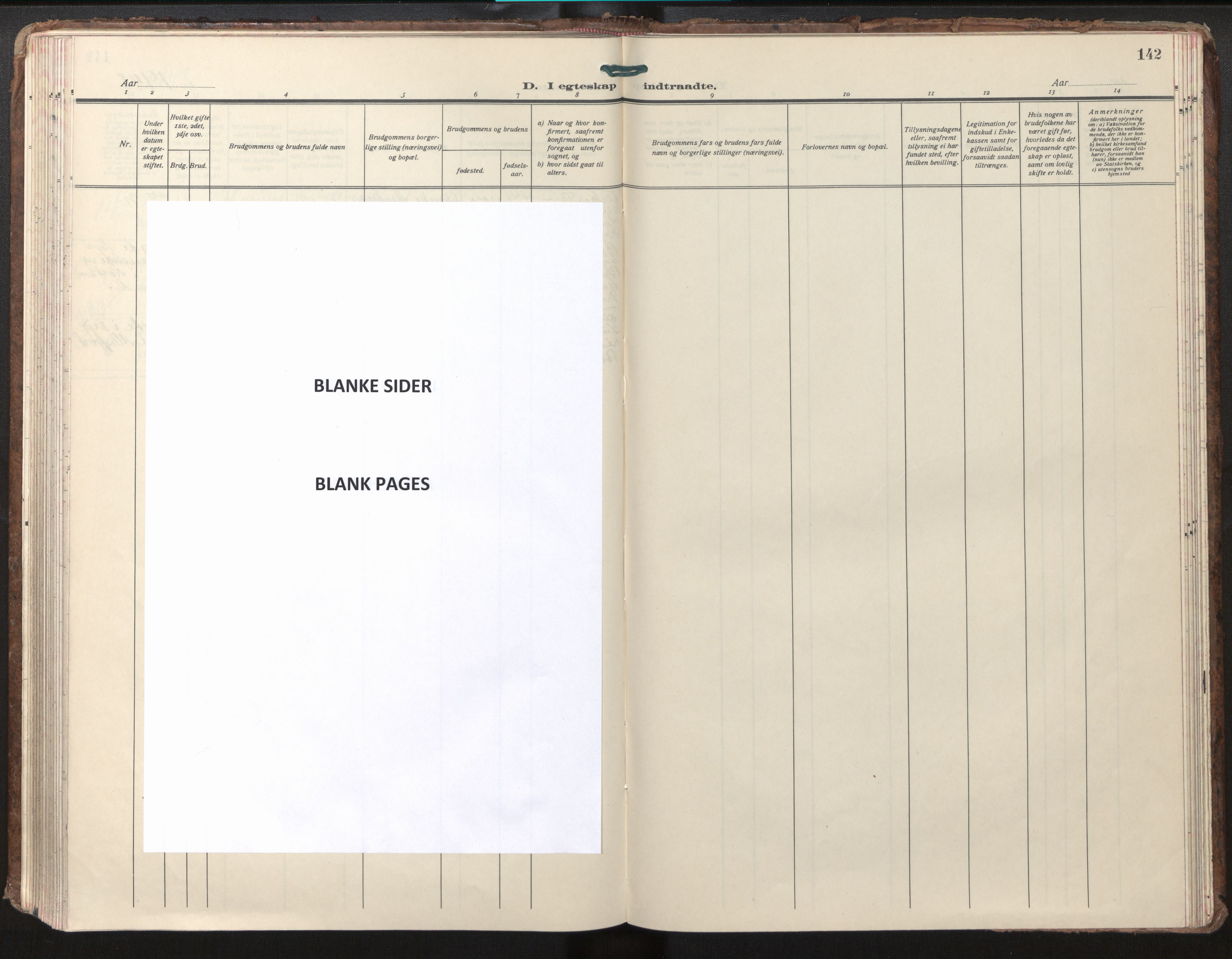 Lindås Sokneprestembete, SAB/A-76701/H/Haa/Haab/L0004: Parish register (official) no. B 4, 1929-1948, p. 142