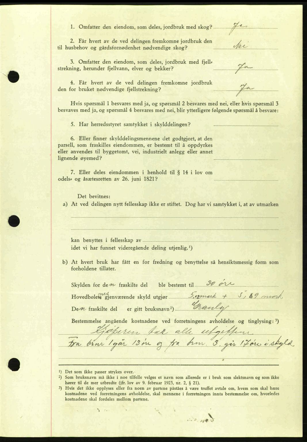 Nordmøre sorenskriveri, AV/SAT-A-4132/1/2/2Ca: Mortgage book no. A95, 1943-1943, Diary no: : 1523/1943