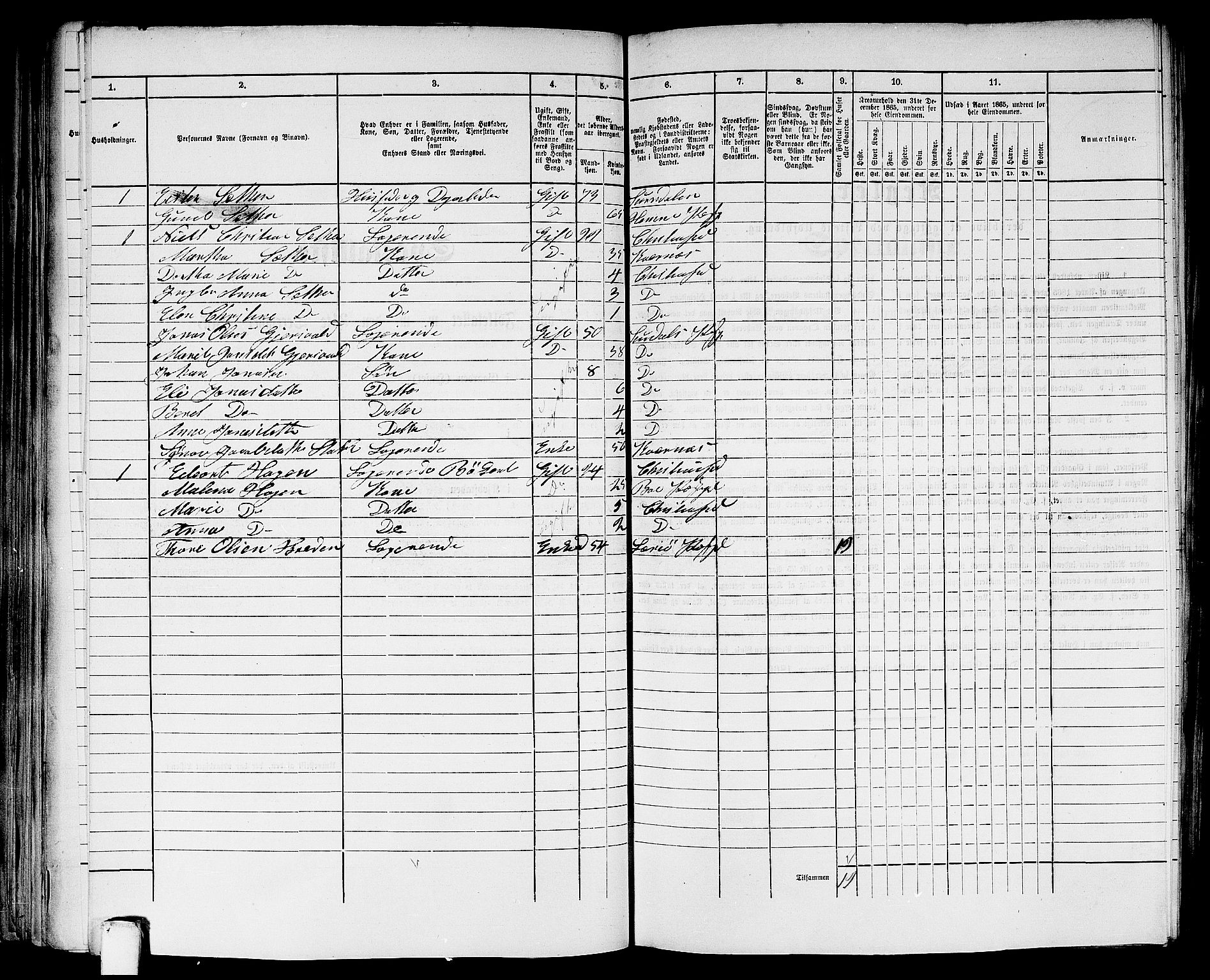 RA, 1865 census for Kristiansund/Kristiansund, 1865, p. 656