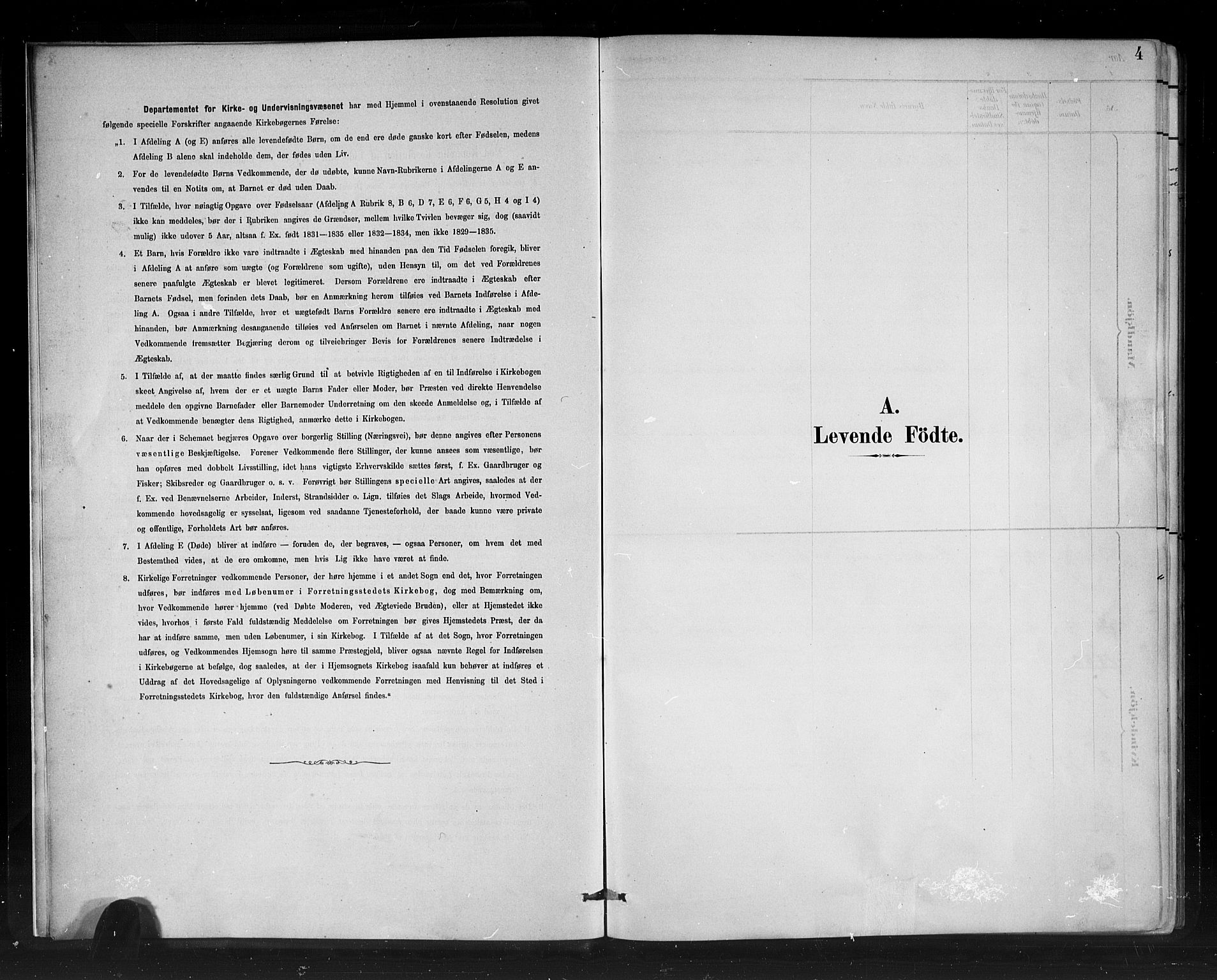 Stryn Sokneprestembete, SAB/A-82501: Parish register (copy) no. C 3, 1881-1905, p. 4