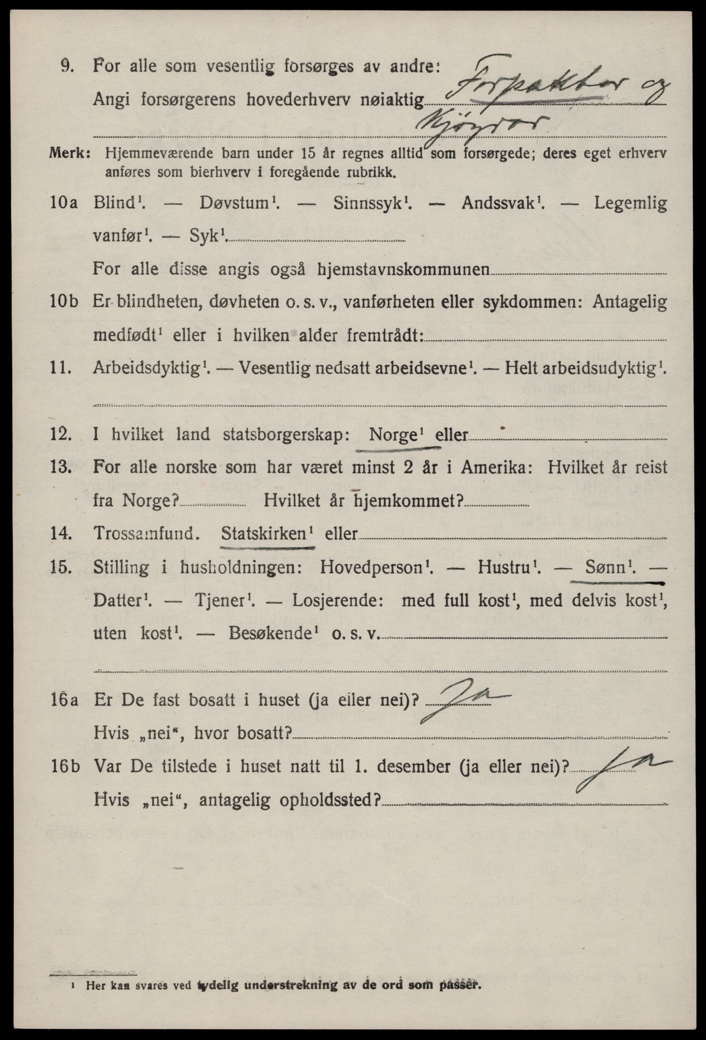 SAKO, 1920 census for Vinje, 1920, p. 2192